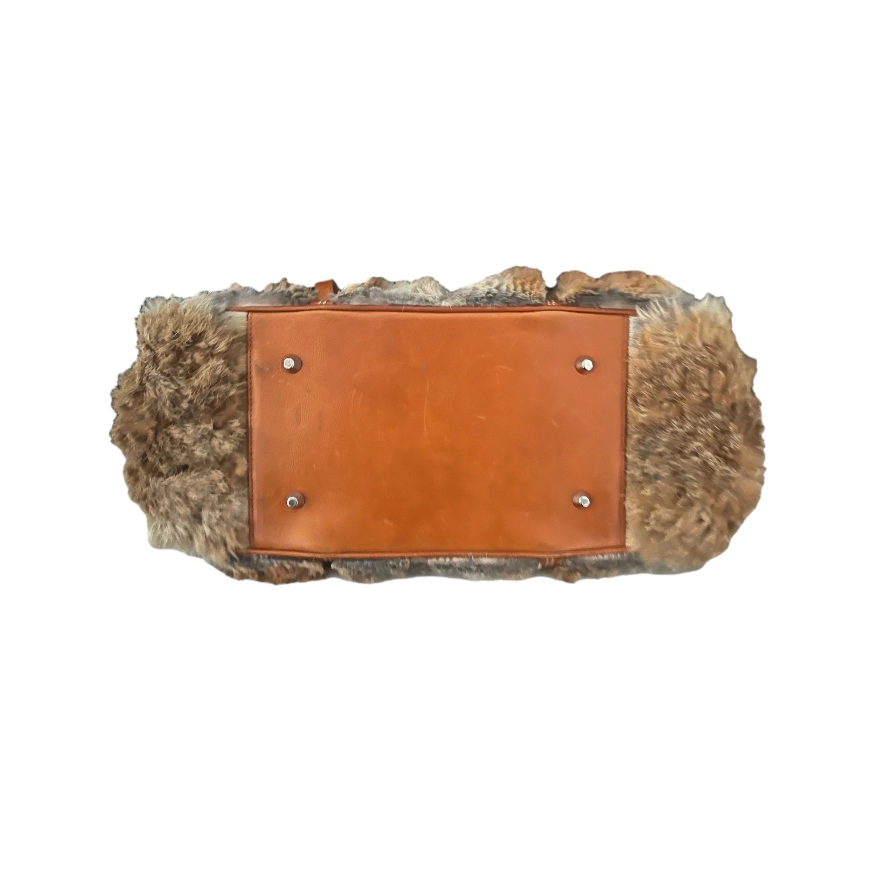 Dior Brown Fur Shoulder Bag - Image 3