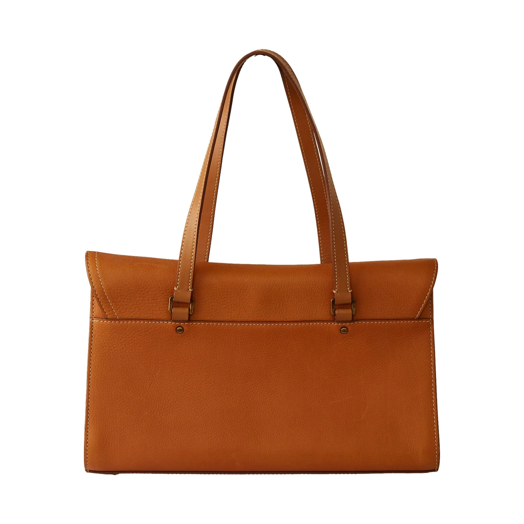 Dior Brown Leather Saddle Shoulder Bag - Image 2
