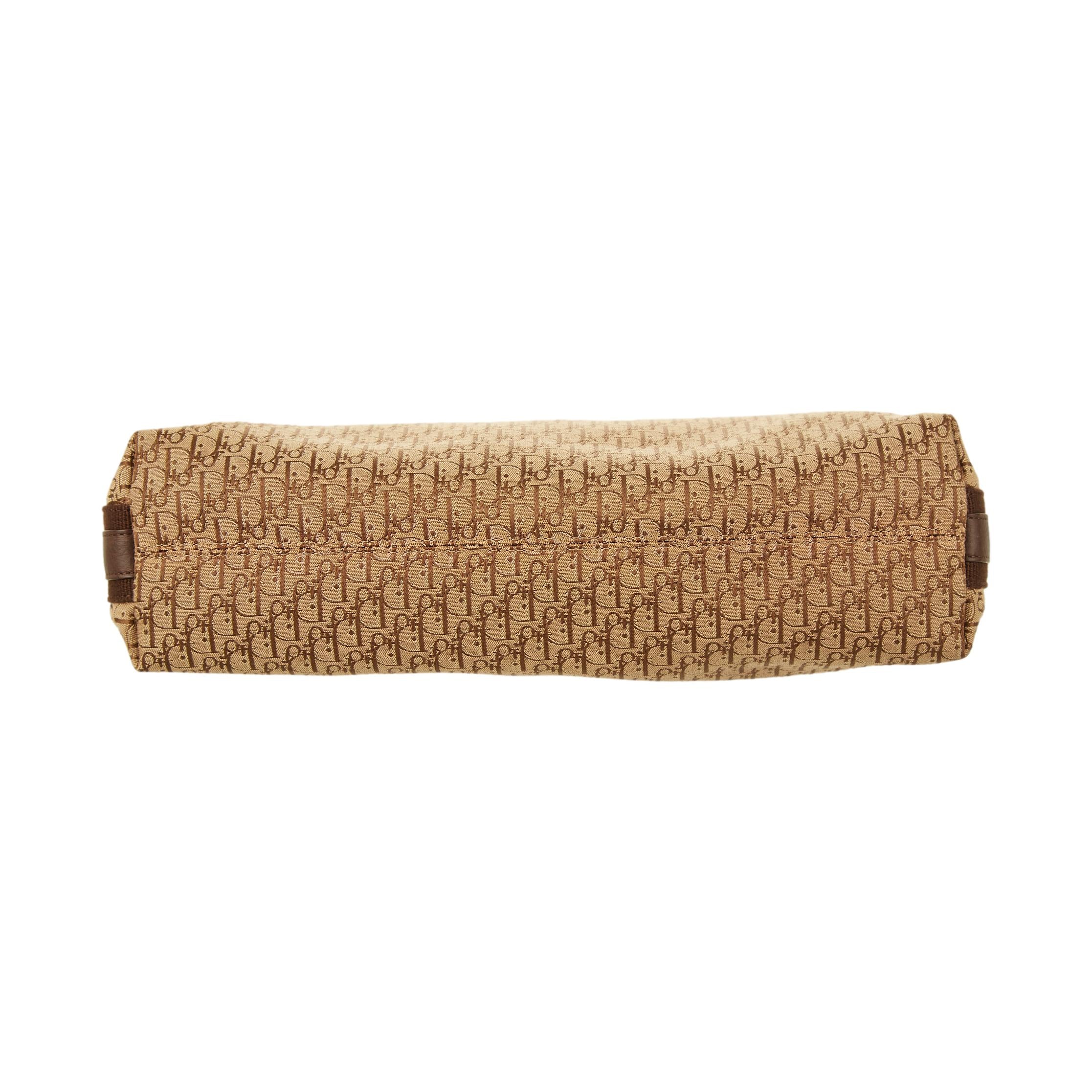 Dior Brown Logo Jumbo Shoulder Bag - Image 3