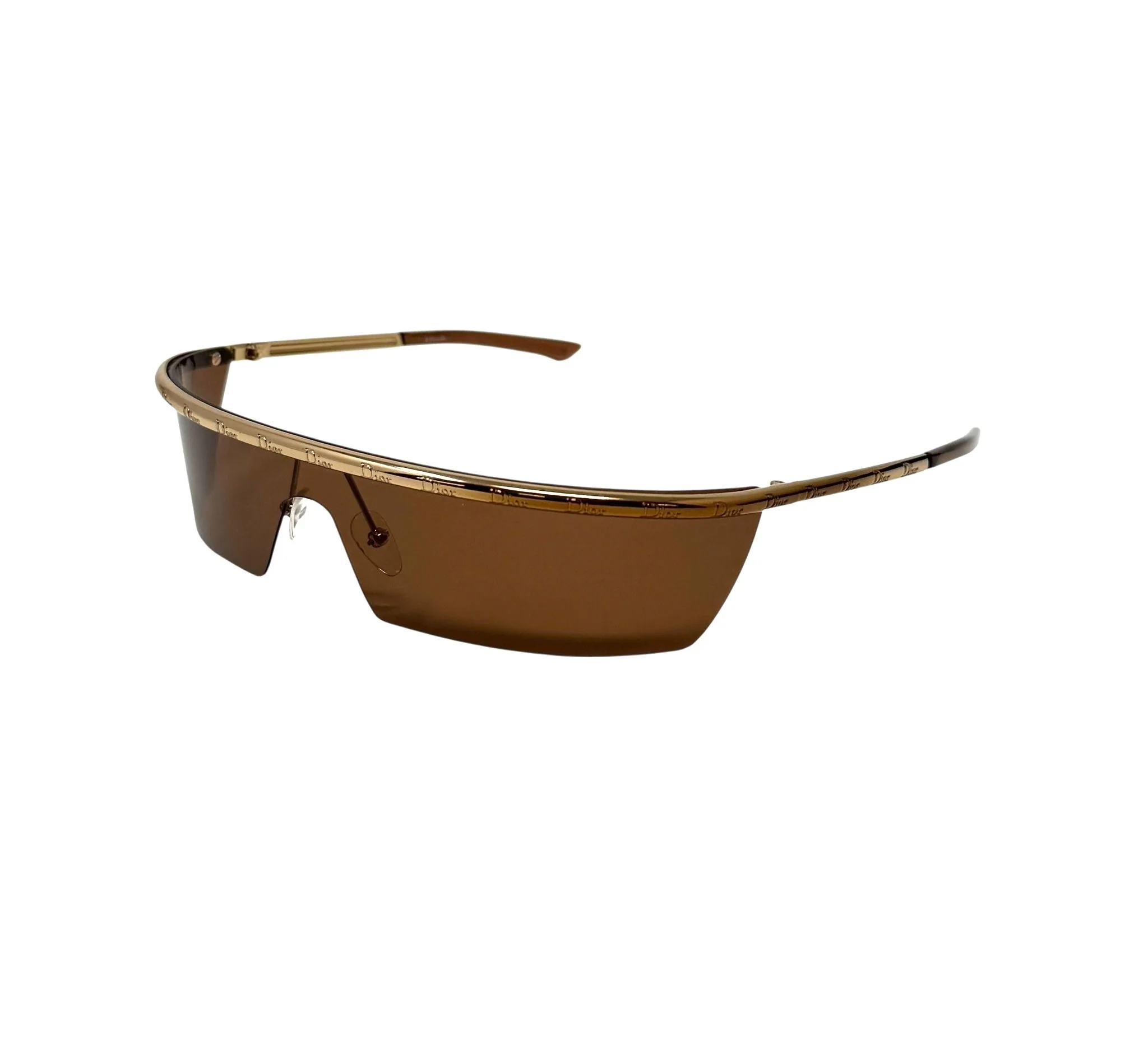Dior Brown Logo Rim Sunglasses