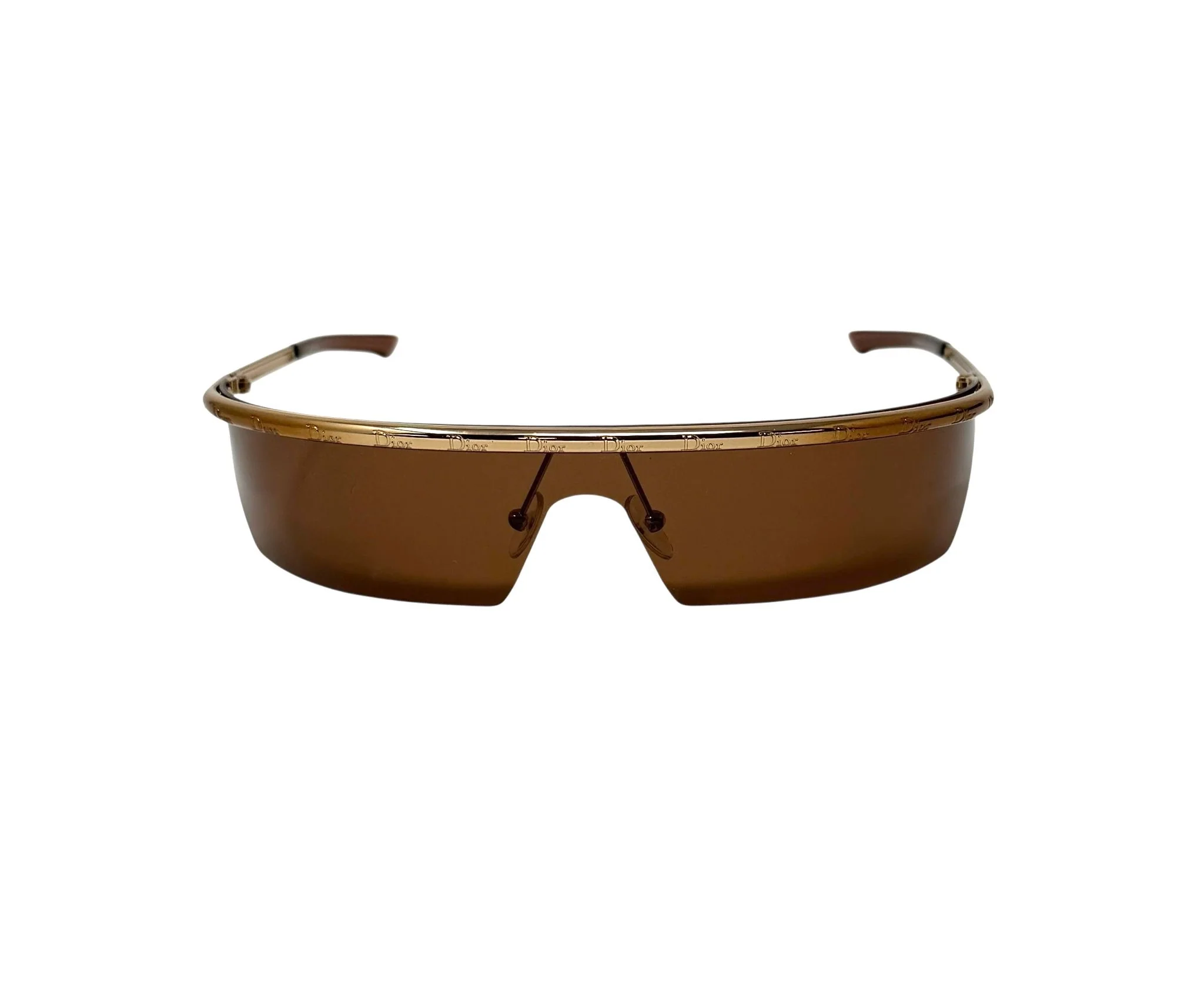 Dior Brown Logo Rim Sunglasses - Image 3