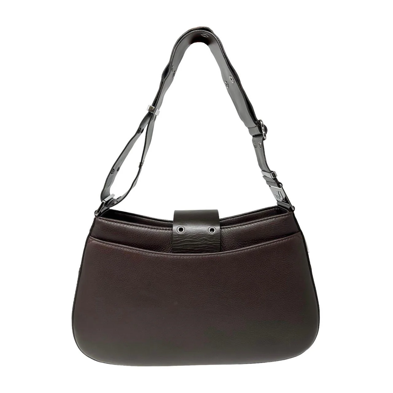 Dior Brown Logo Shoulder Bag - Image 2