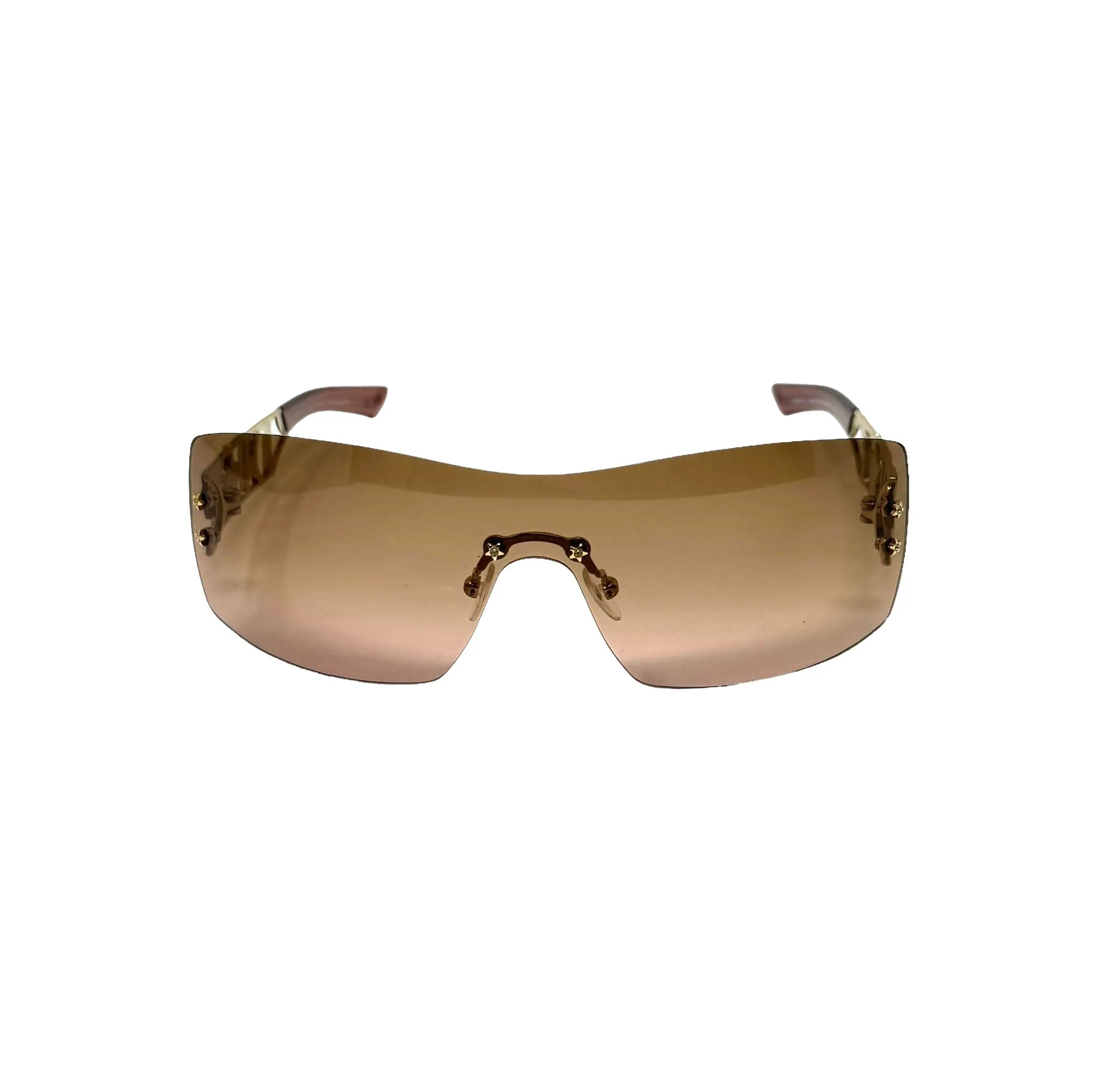 Dior Brown Star Logo 'Diorlywood' Sunglasses - Image 3
