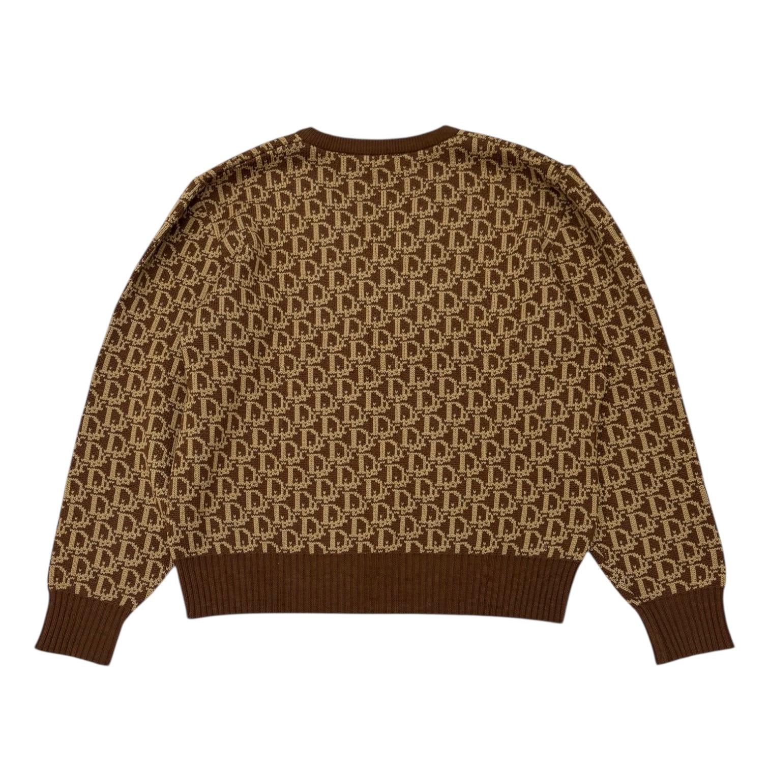 Dior Brown Logo Sweater Top - Image 2