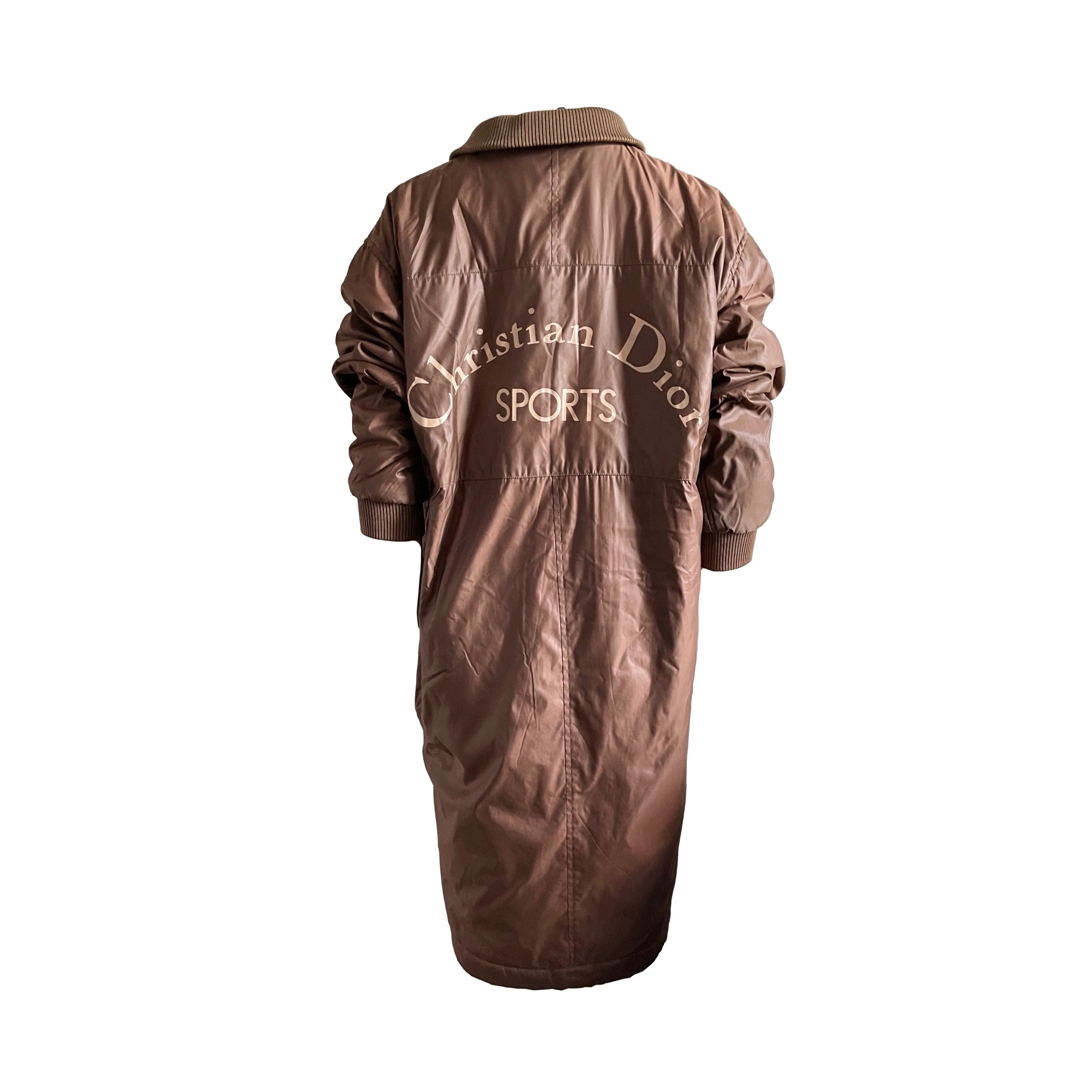 Dior Brown Logo Trench Coat