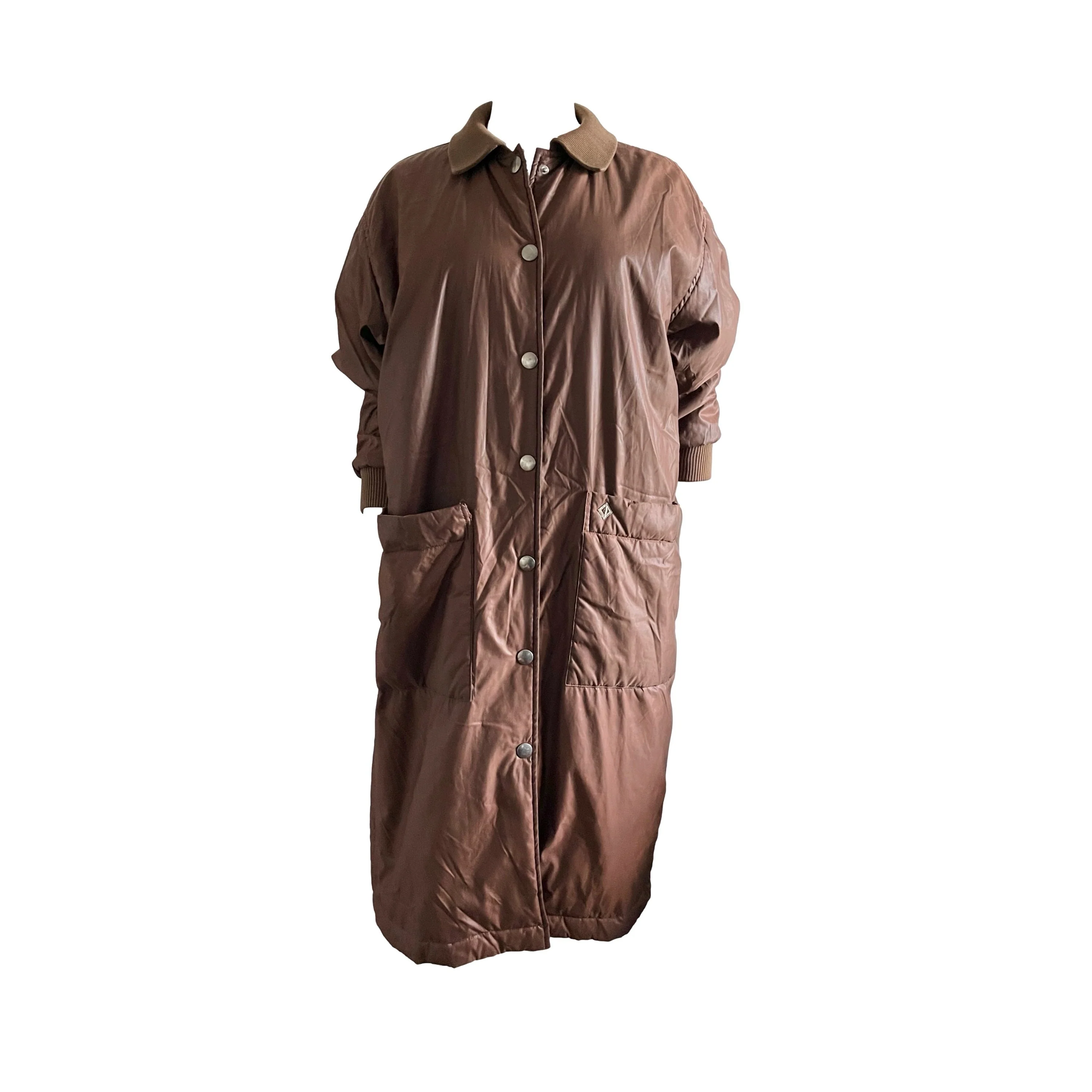 Dior Brown Logo Trench Coat - Image 2