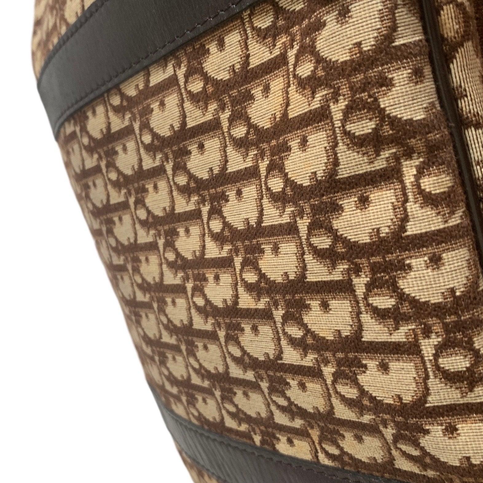 Dior Brown Oversized Top Handle Bag - Image 5