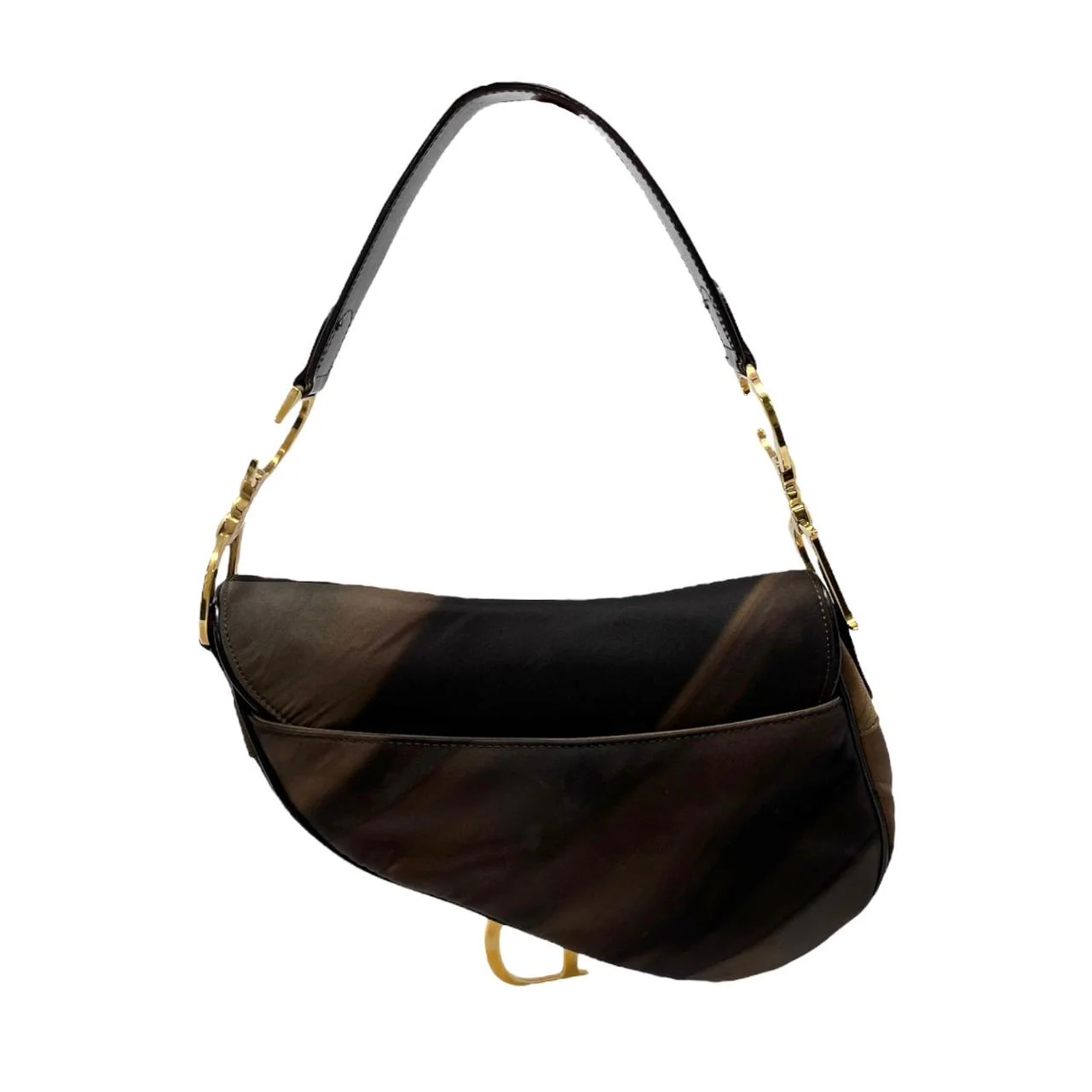 Dior Brown Gradient Saddle Bag - Image 2