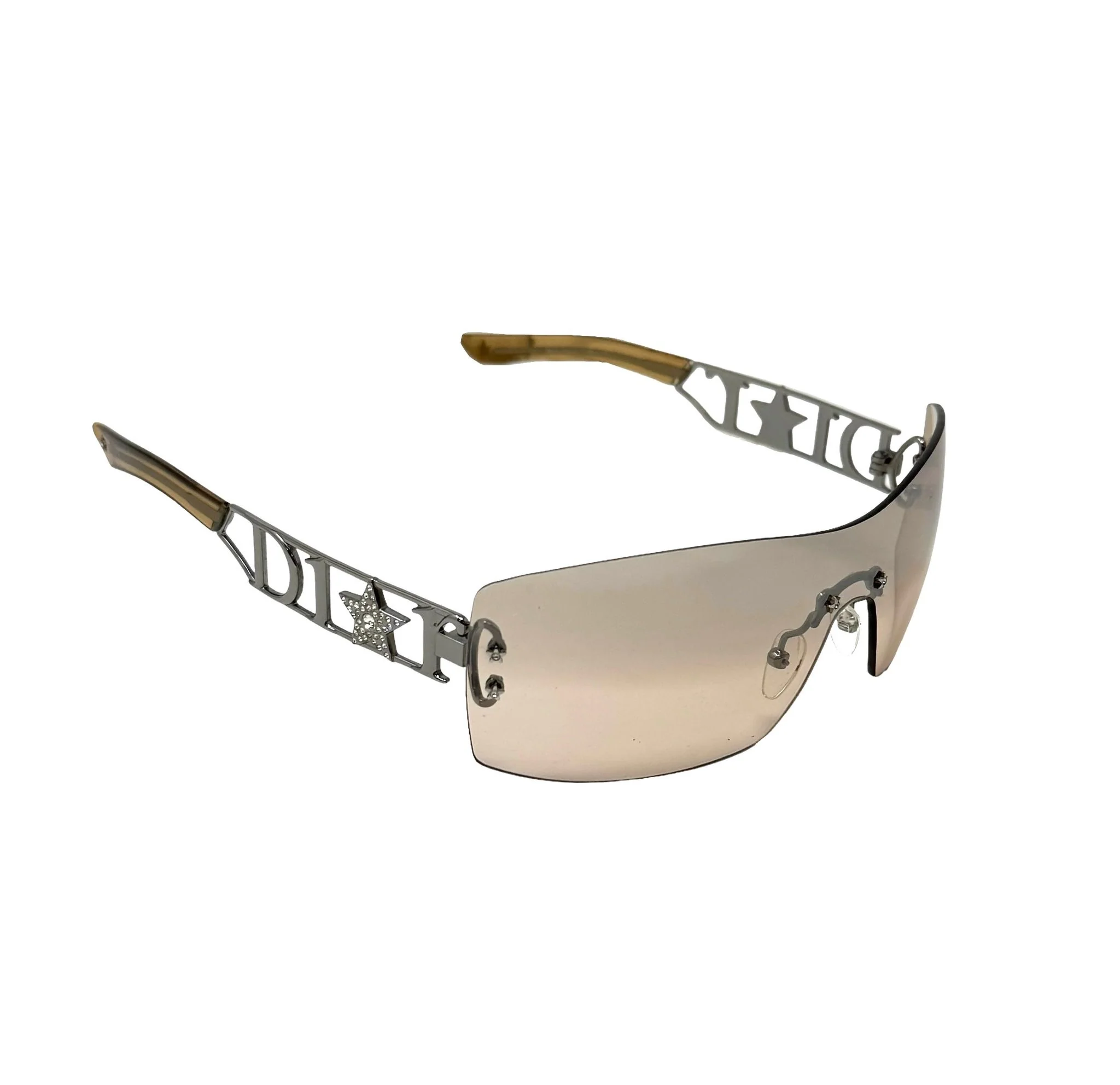 Dior Brown Star Logo 'Diorlywood' Sunglasses