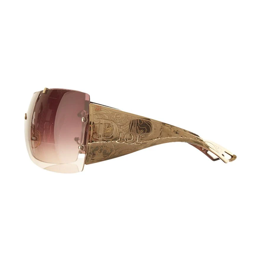 Dior Gold 'Western' Sunglasses - Image 3