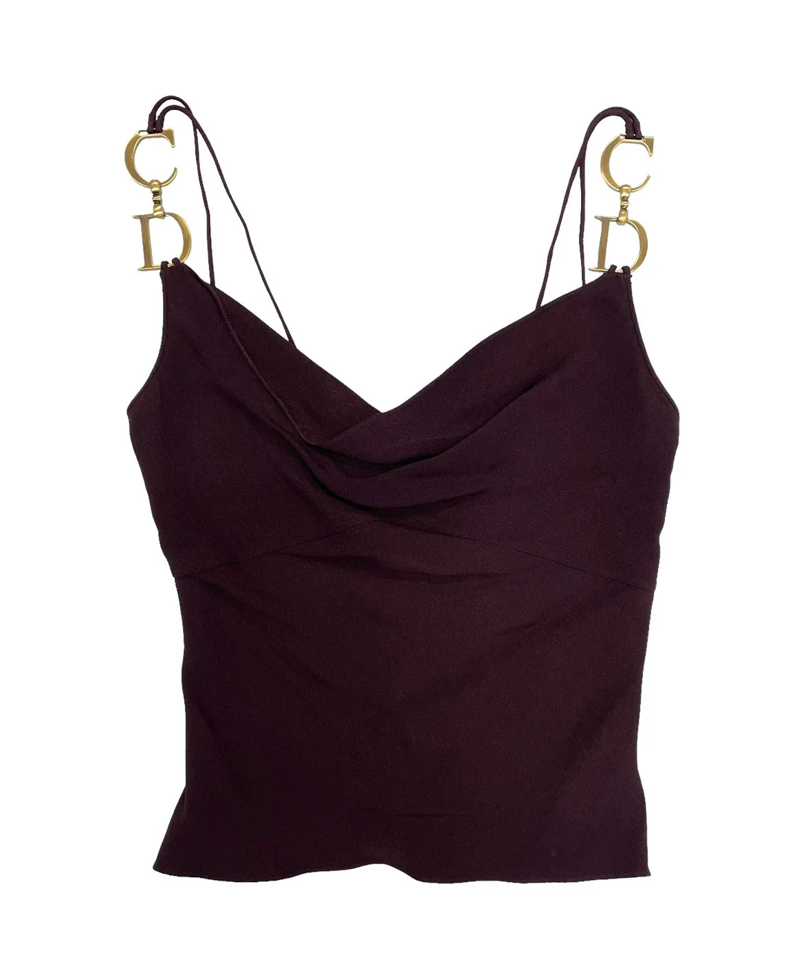 Dior Burgundy Logo Hardware Tank