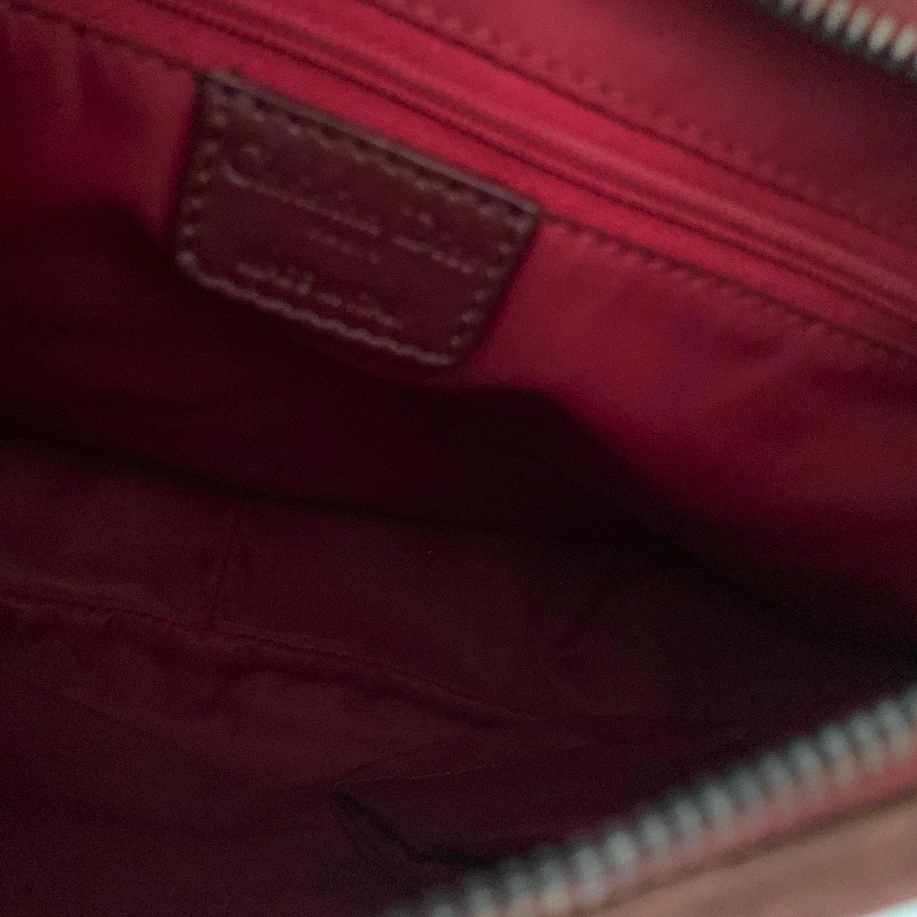 Dior Burgundy Monogram Shoulder Bag - Image 5
