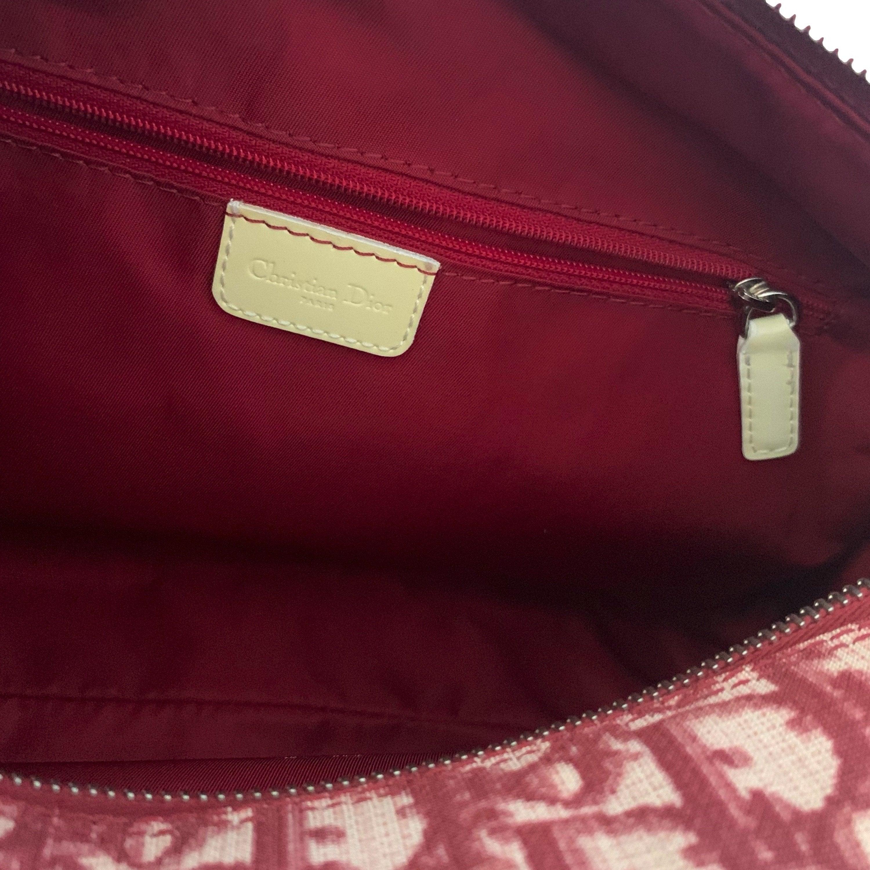 Dior Burgundy Shoulder Bag - Image 6