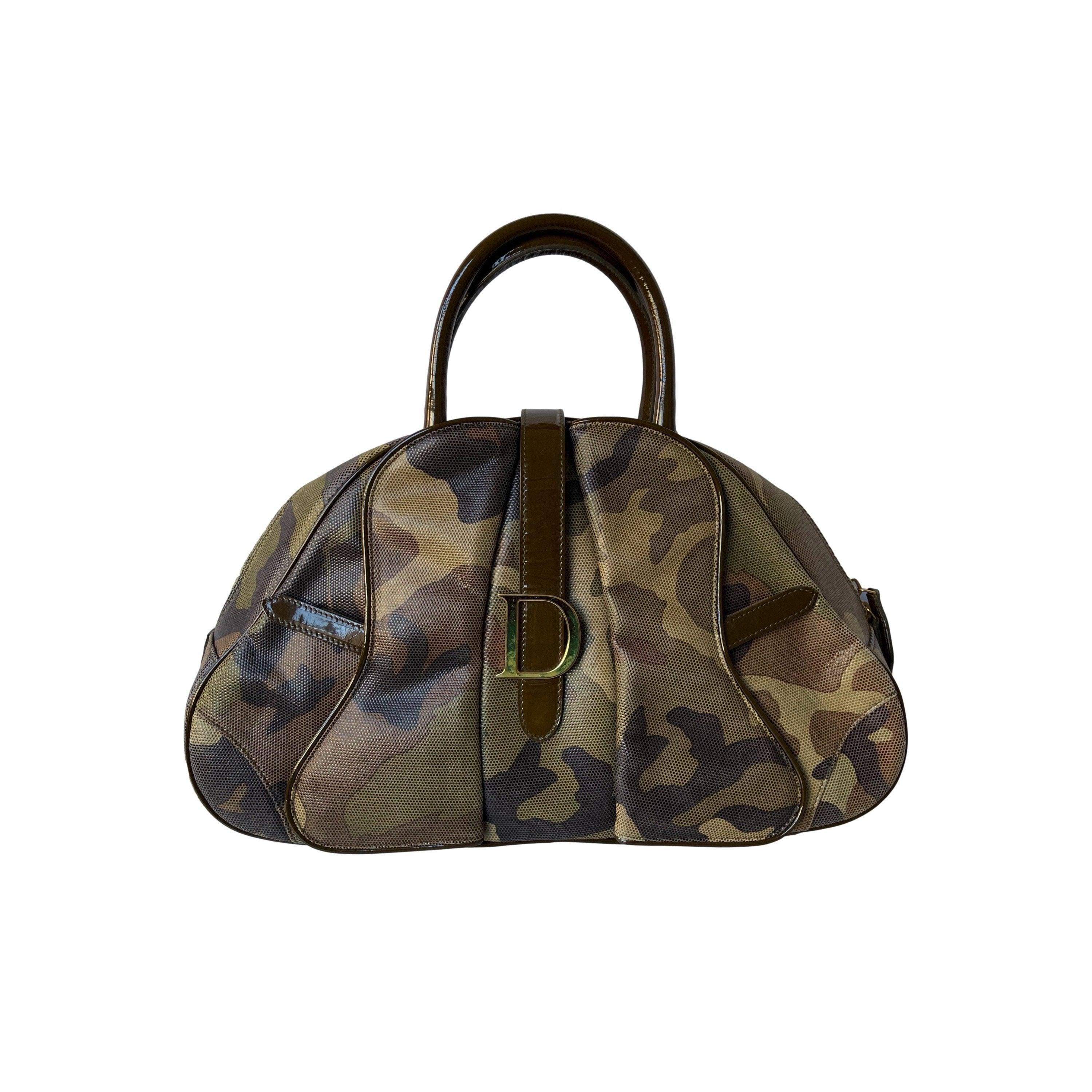Dior Camo Jumbo Top Handle Bag