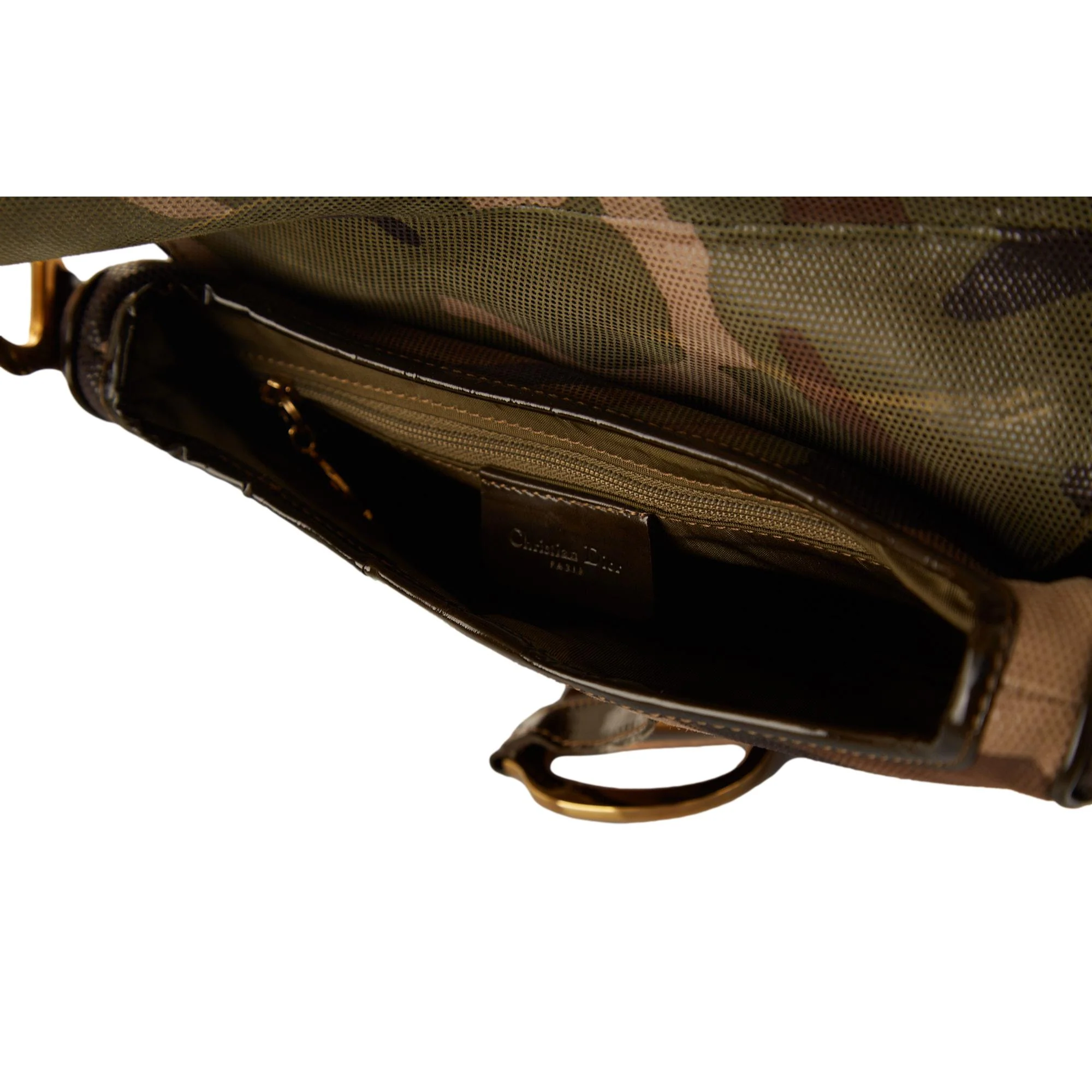 Dior Camo Saddle Bag - Image 4