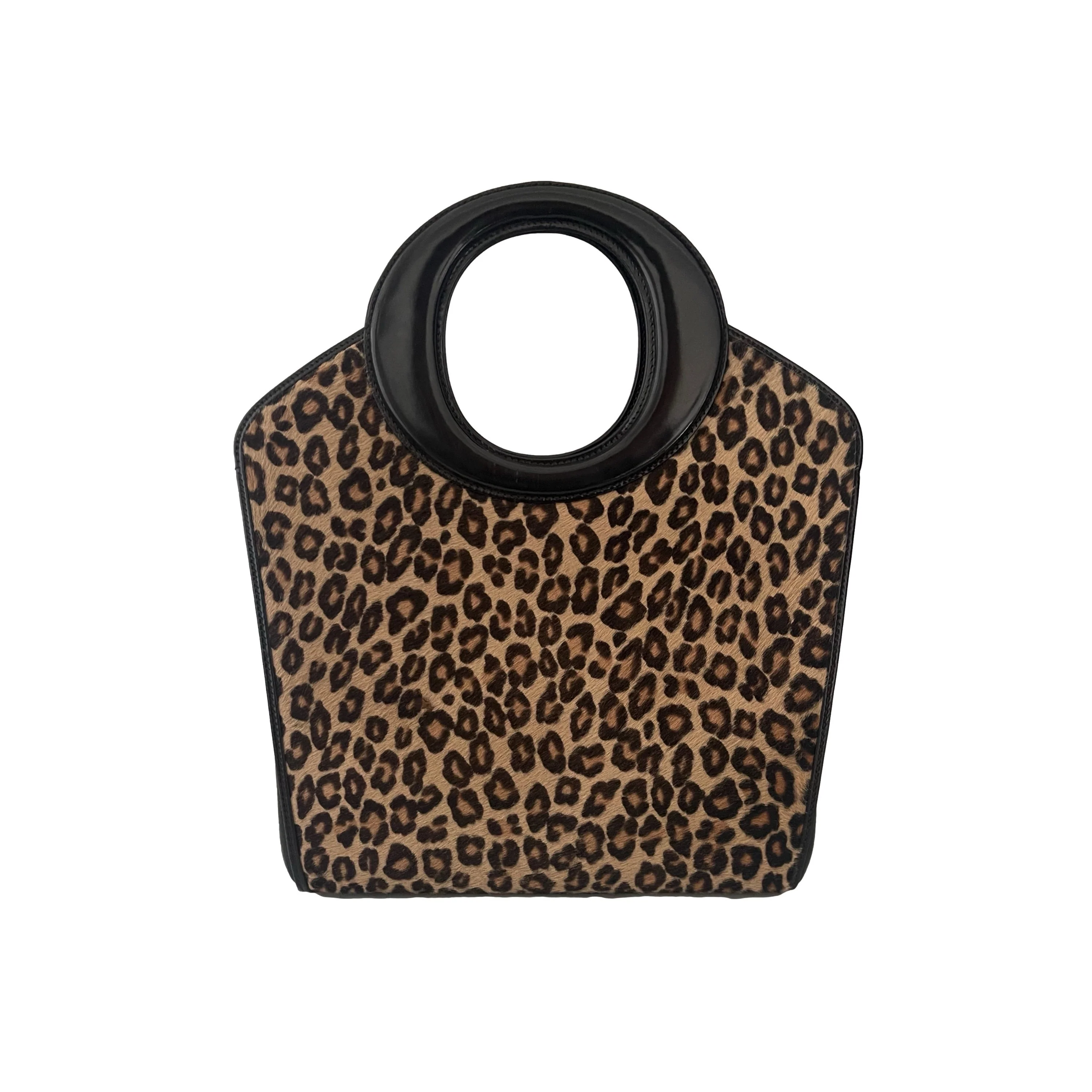 Dior Cheetah Calf Hair Top Handle
