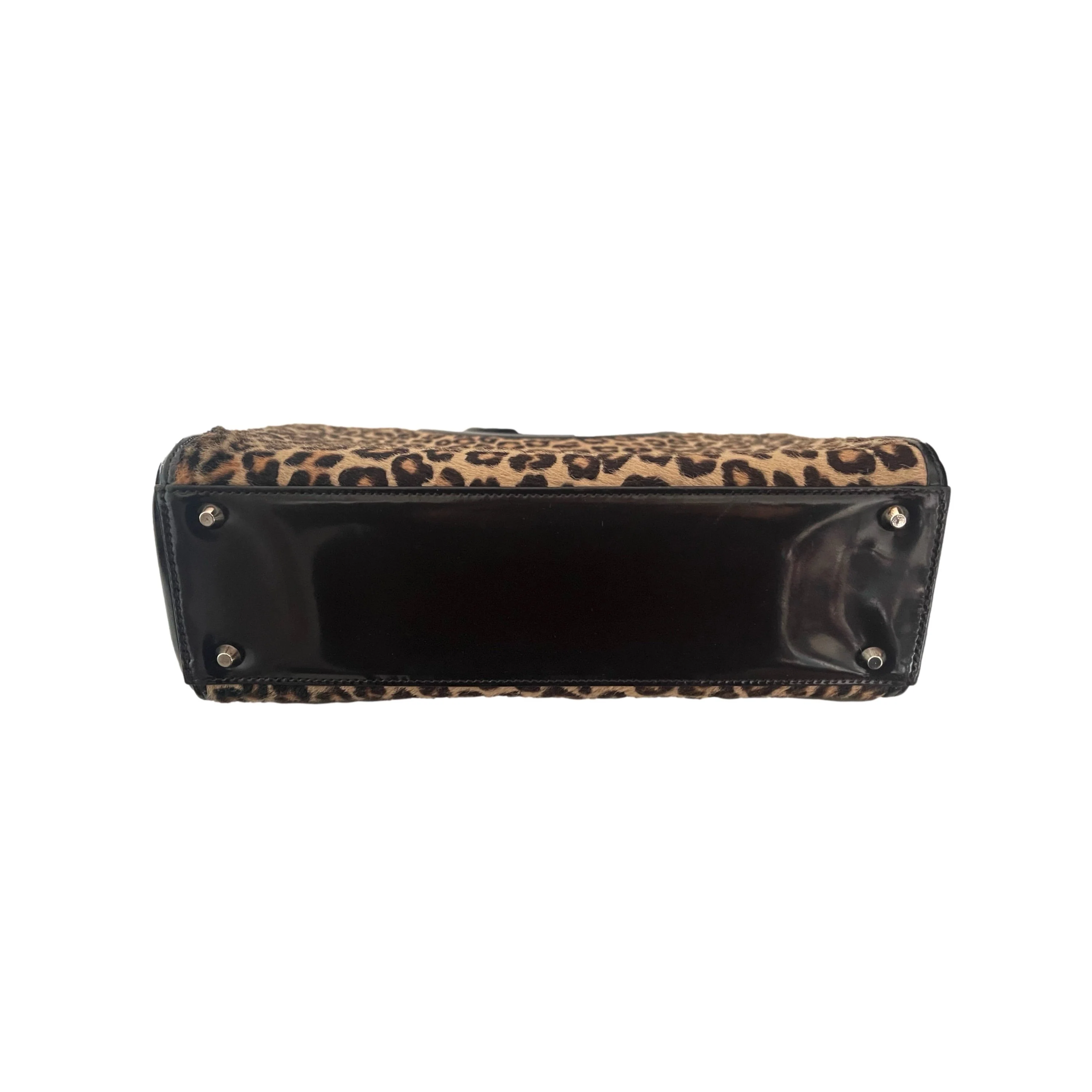 Dior Cheetah Calf Hair Top Handle - Image 2