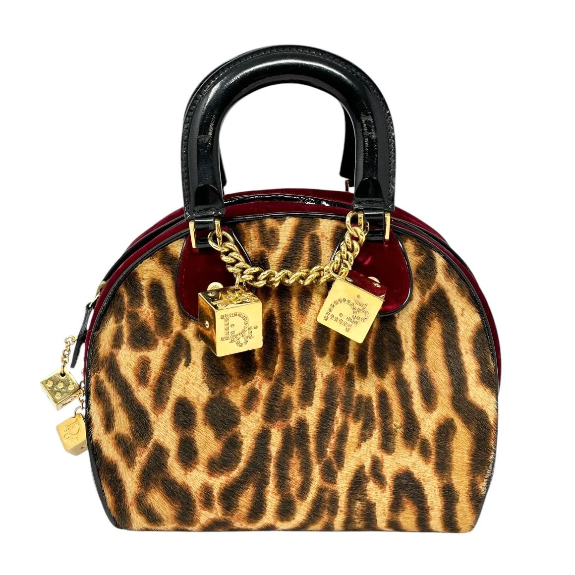 Dior Cheetah Calfhair Gambler Bag