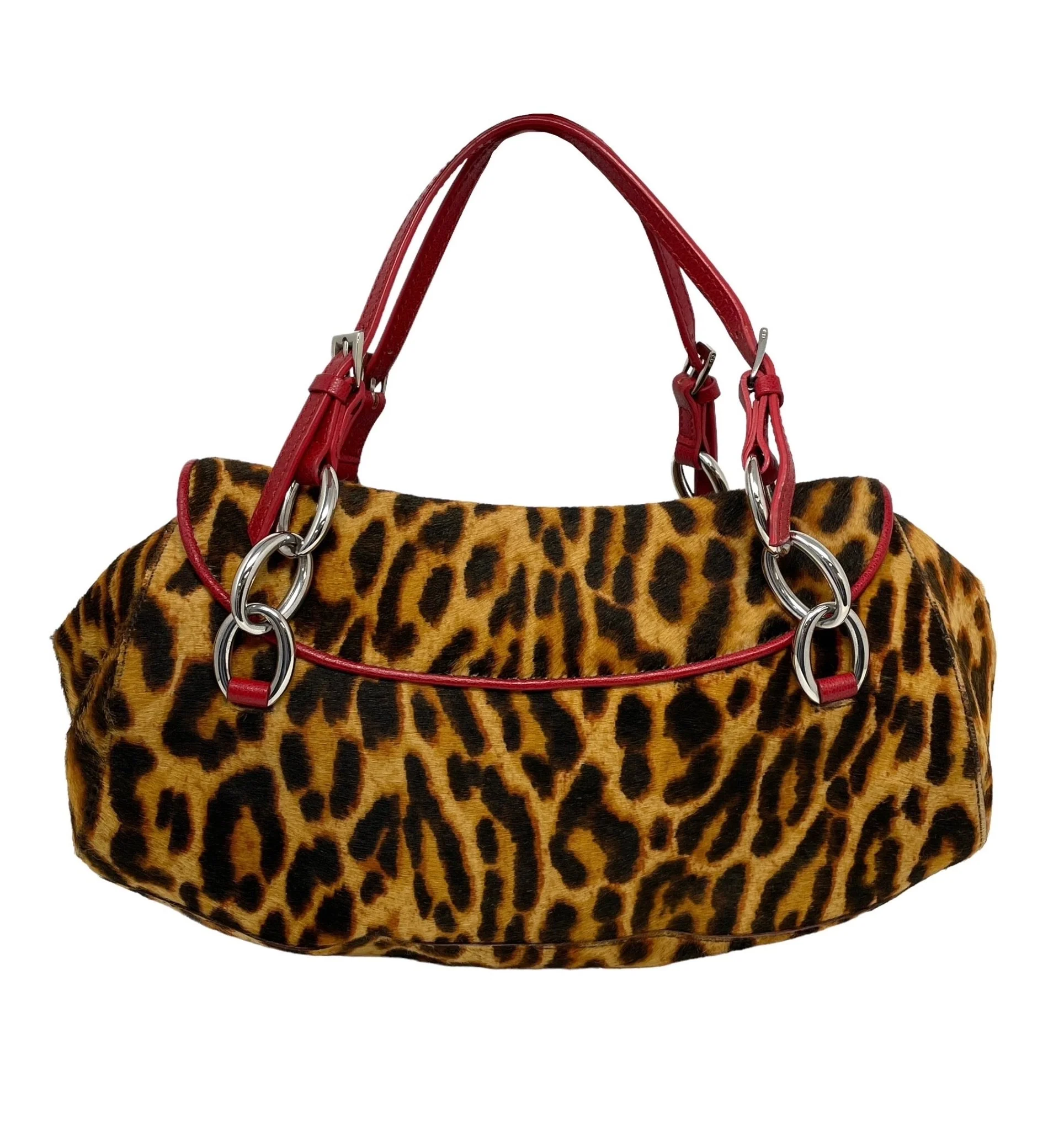 Dior Cheetah Print Logo Shoulder Bag - Image 2