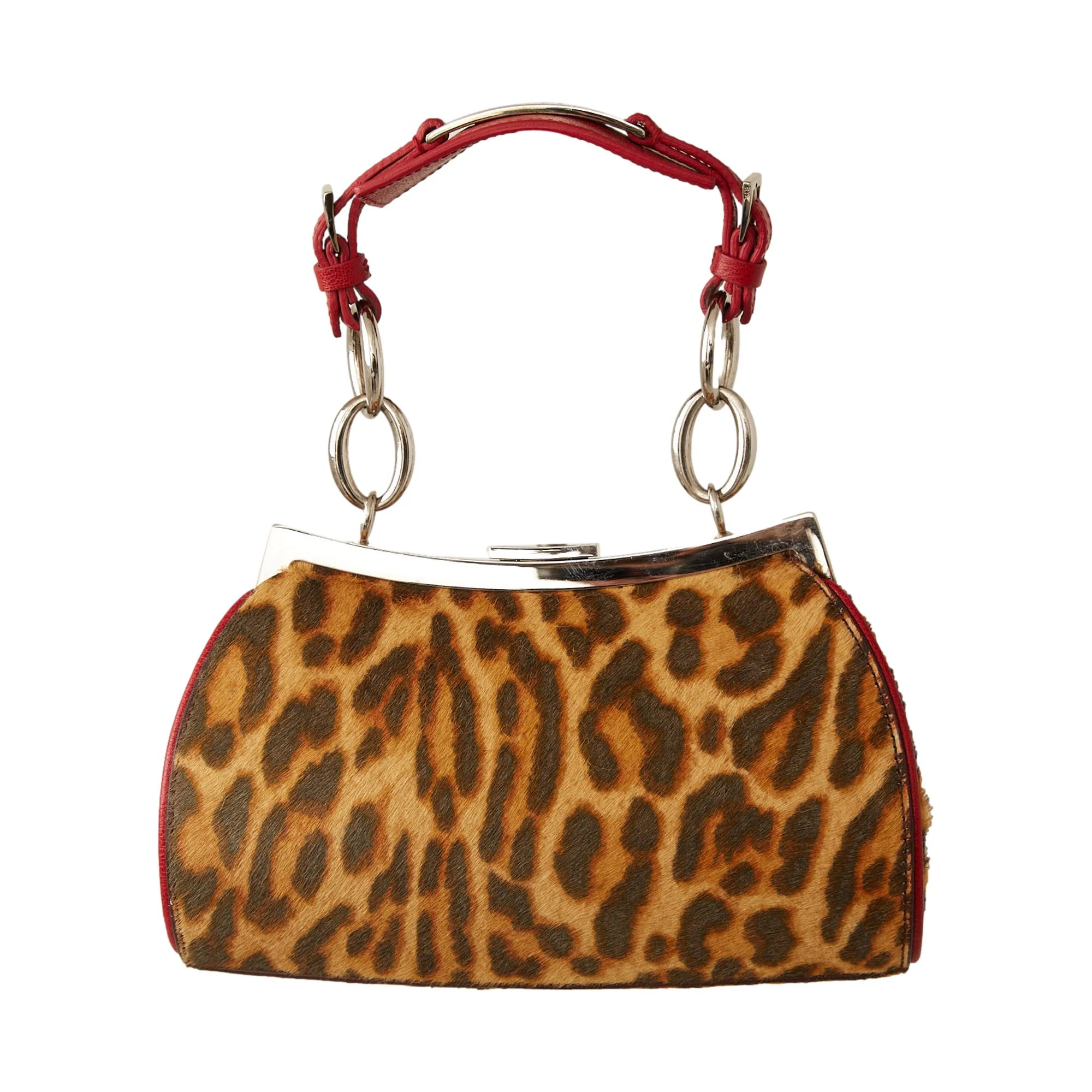 Dior Cheetah Print Mini Lock Bag - Image 2