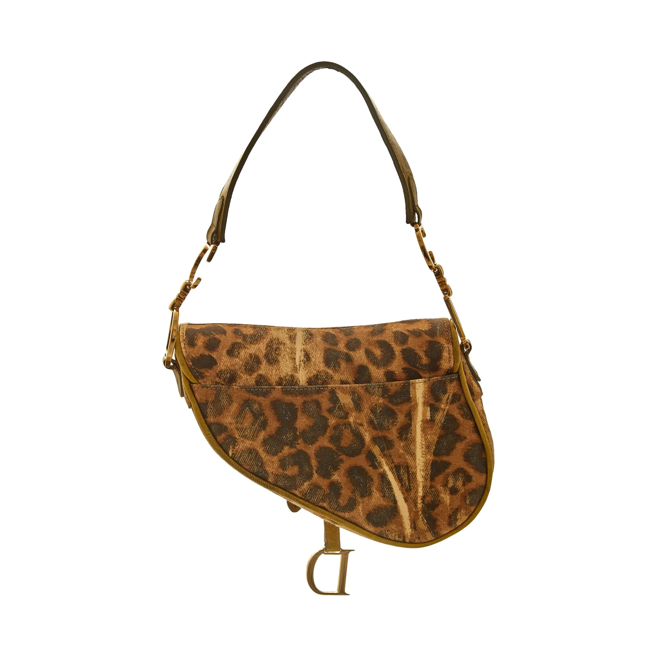 Dior Cheetah Print Mini Saddle Bag - Image 2
