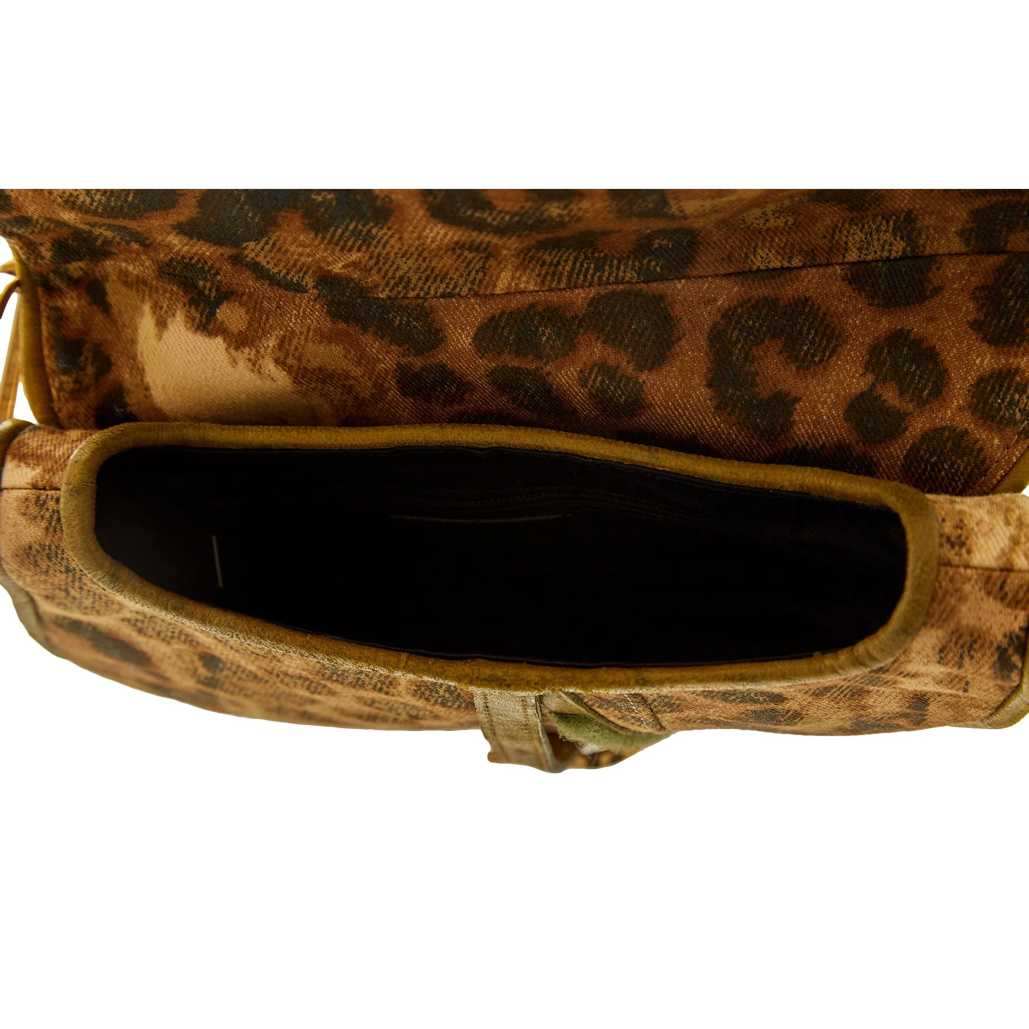 Dior Cheetah Print Mini Saddle Bag - Image 4