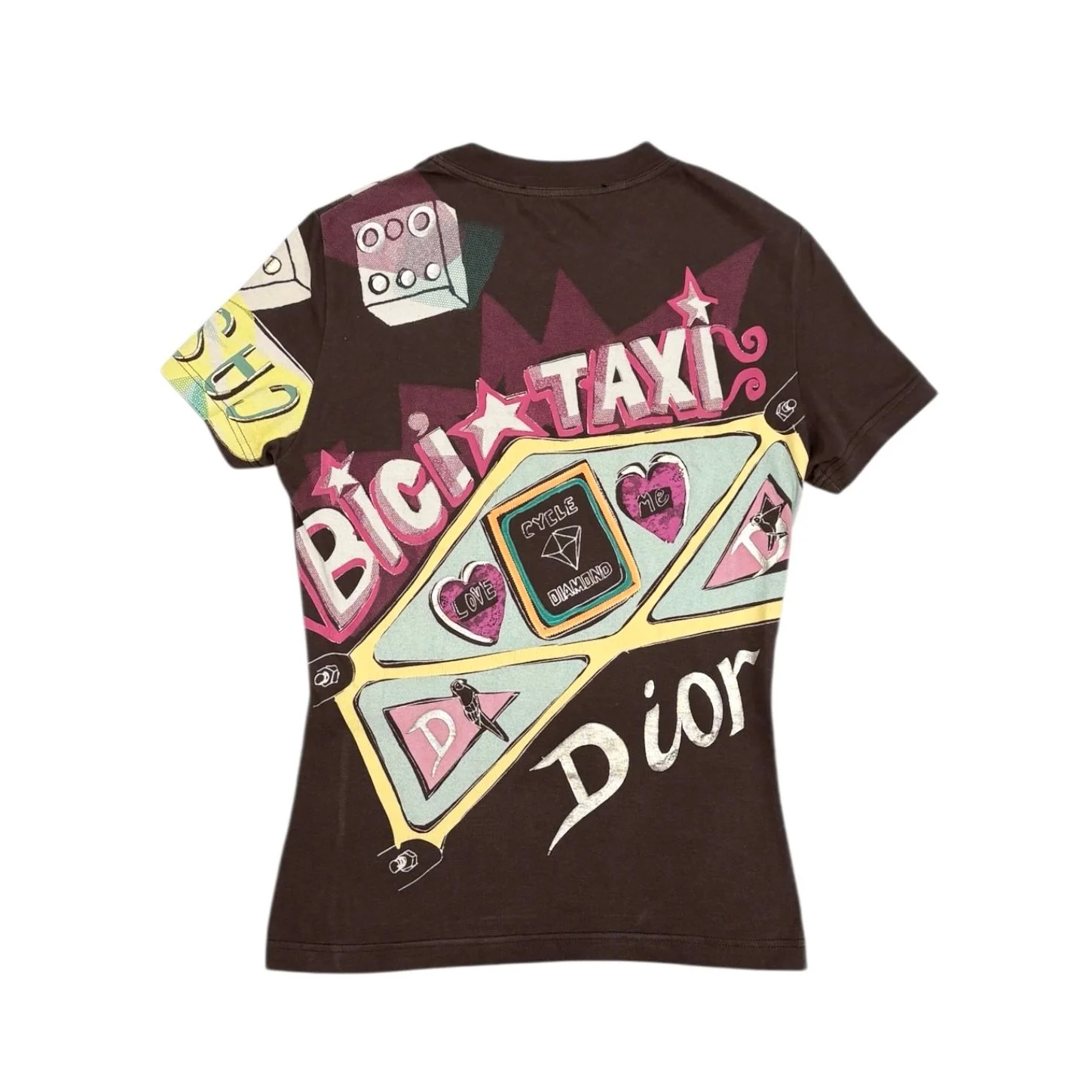 Dior Club Brown Short Sleeve Top - Image 2
