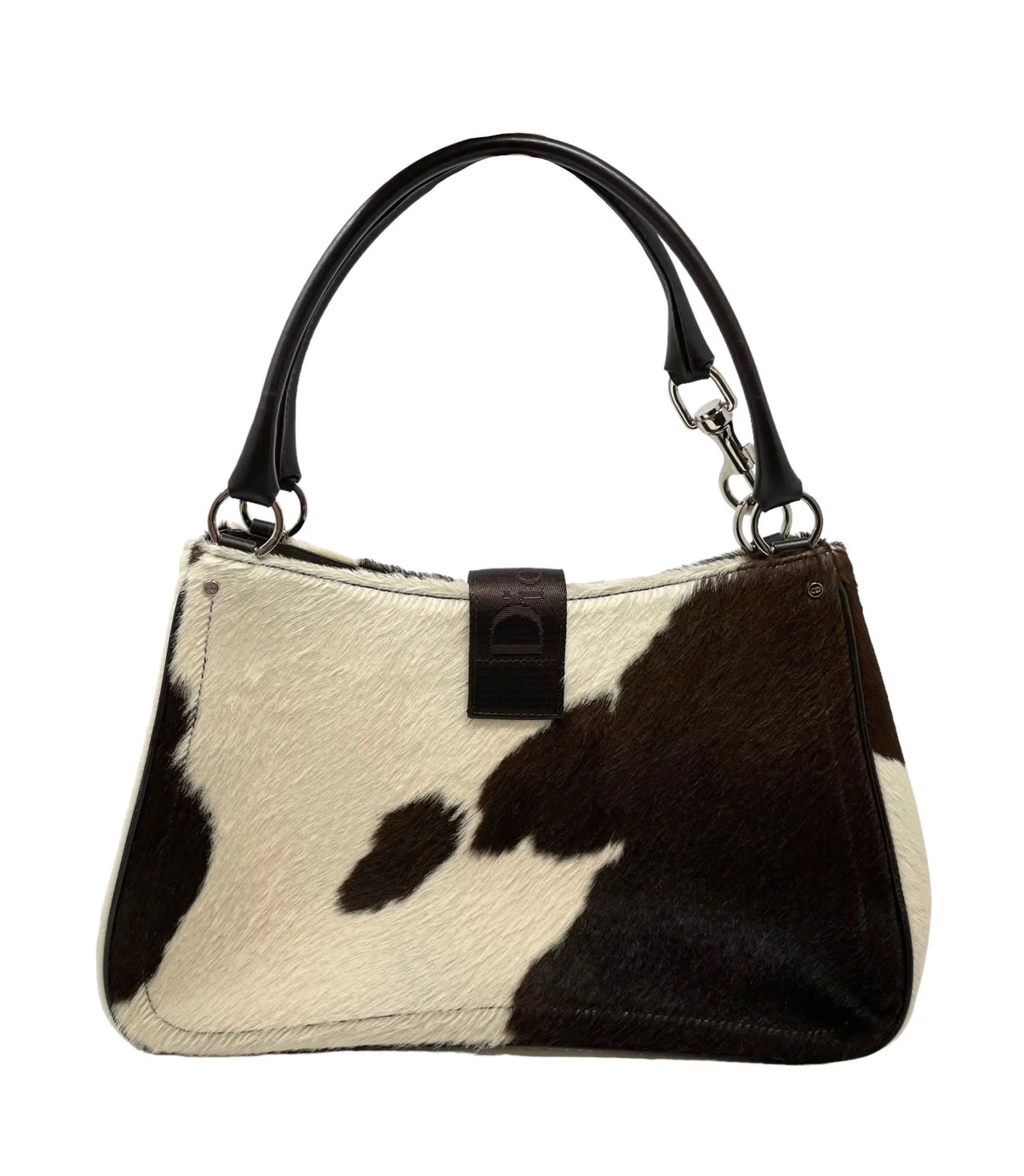 Dior Cow Print Top Handle Bag - Image 2