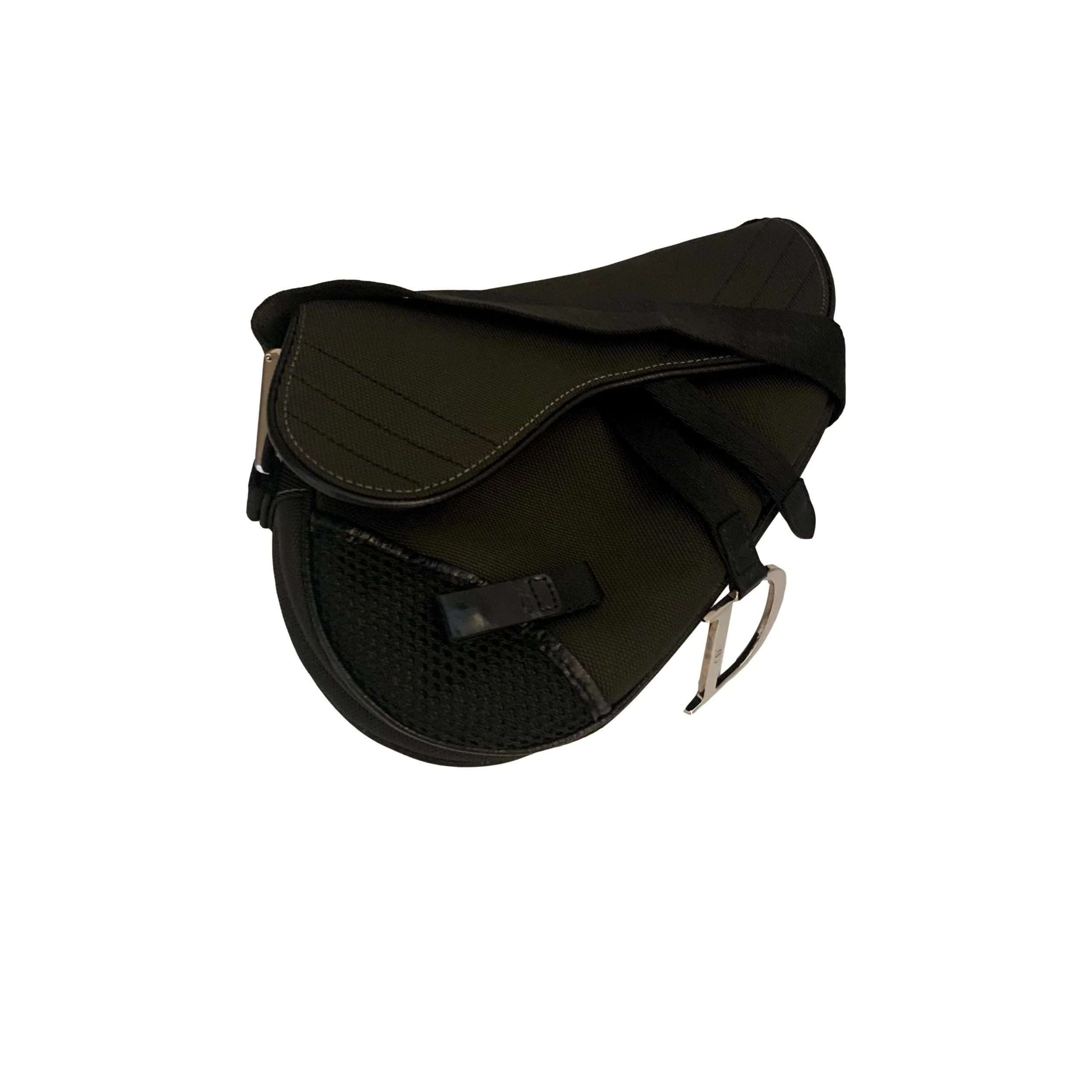 Dior Dark Grey Sport Saddle Bag - Image 3