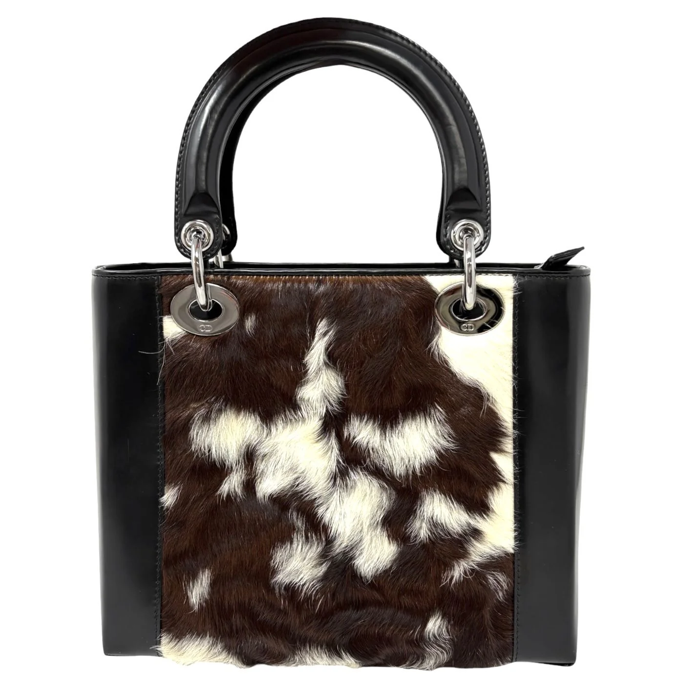 Dior Deer Print Fur Lady Bag - Image 3