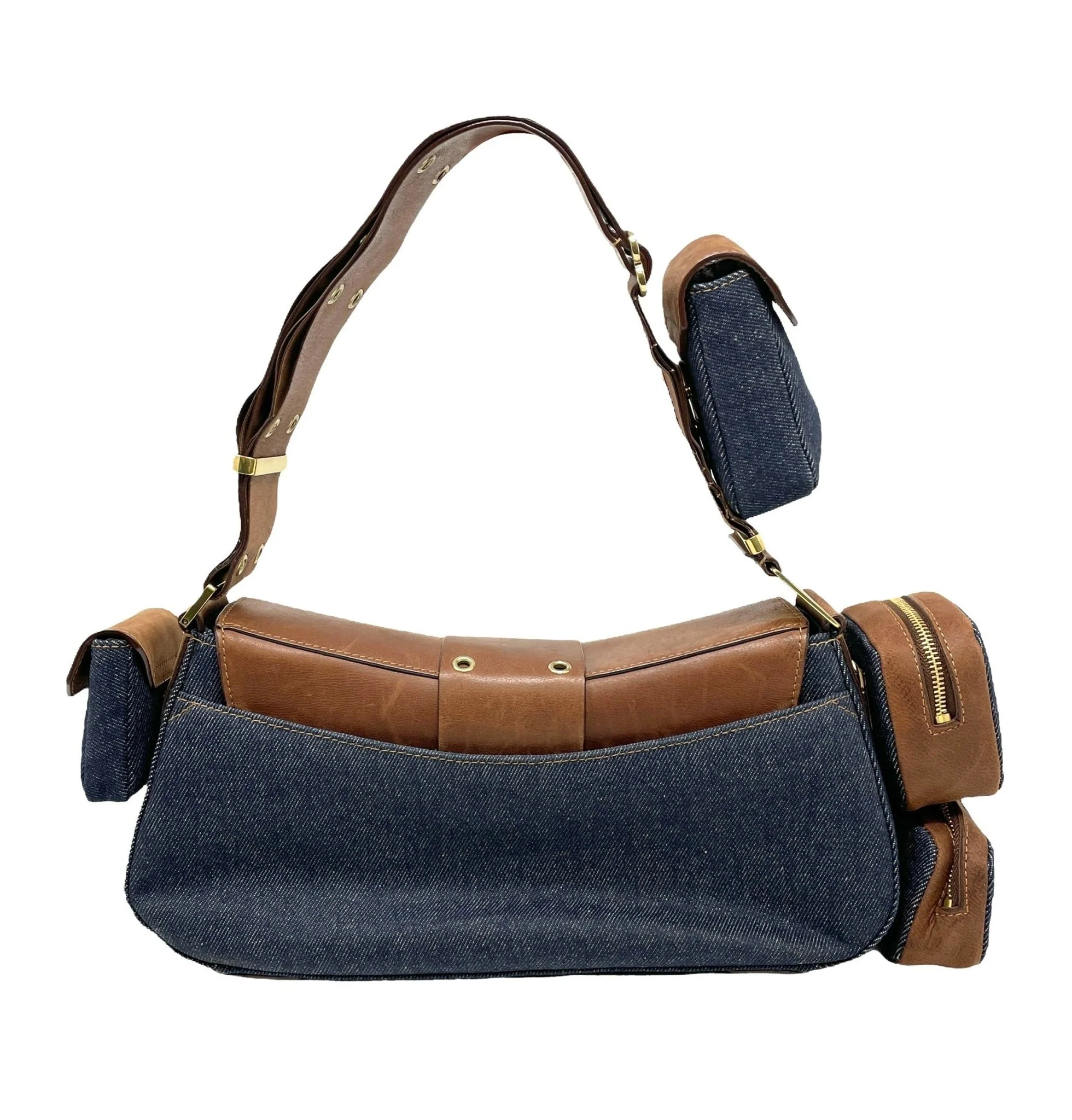 Dior Denim Columbus Shoulder Bag - Image 2