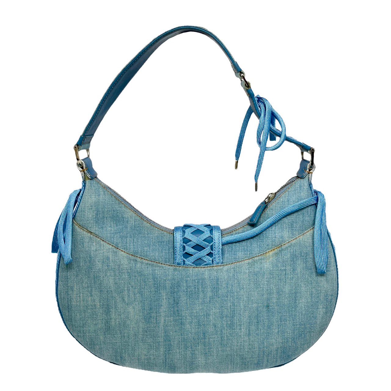 Dior Denim Corset Shoulder Bag - Image 2