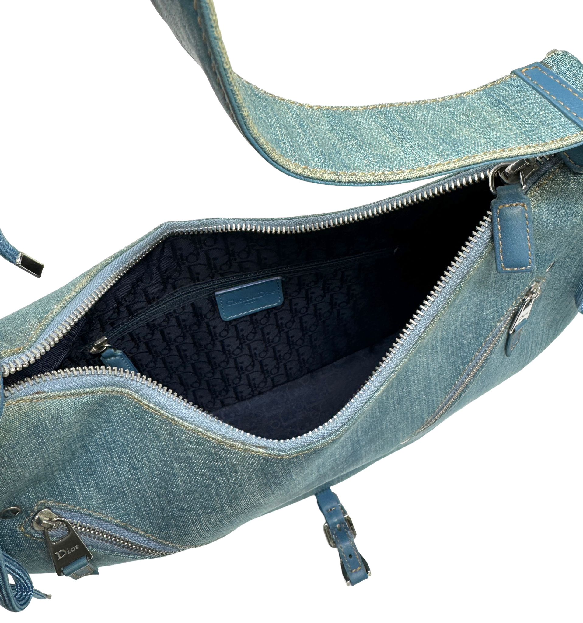 Dior Denim Corset Shoulder Bag - Image 3