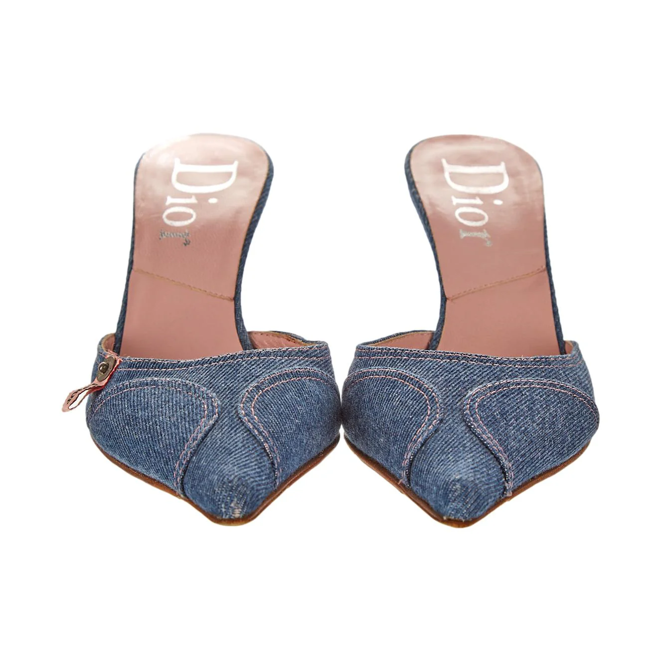 Dior Denim Kitten Heels - Image 2