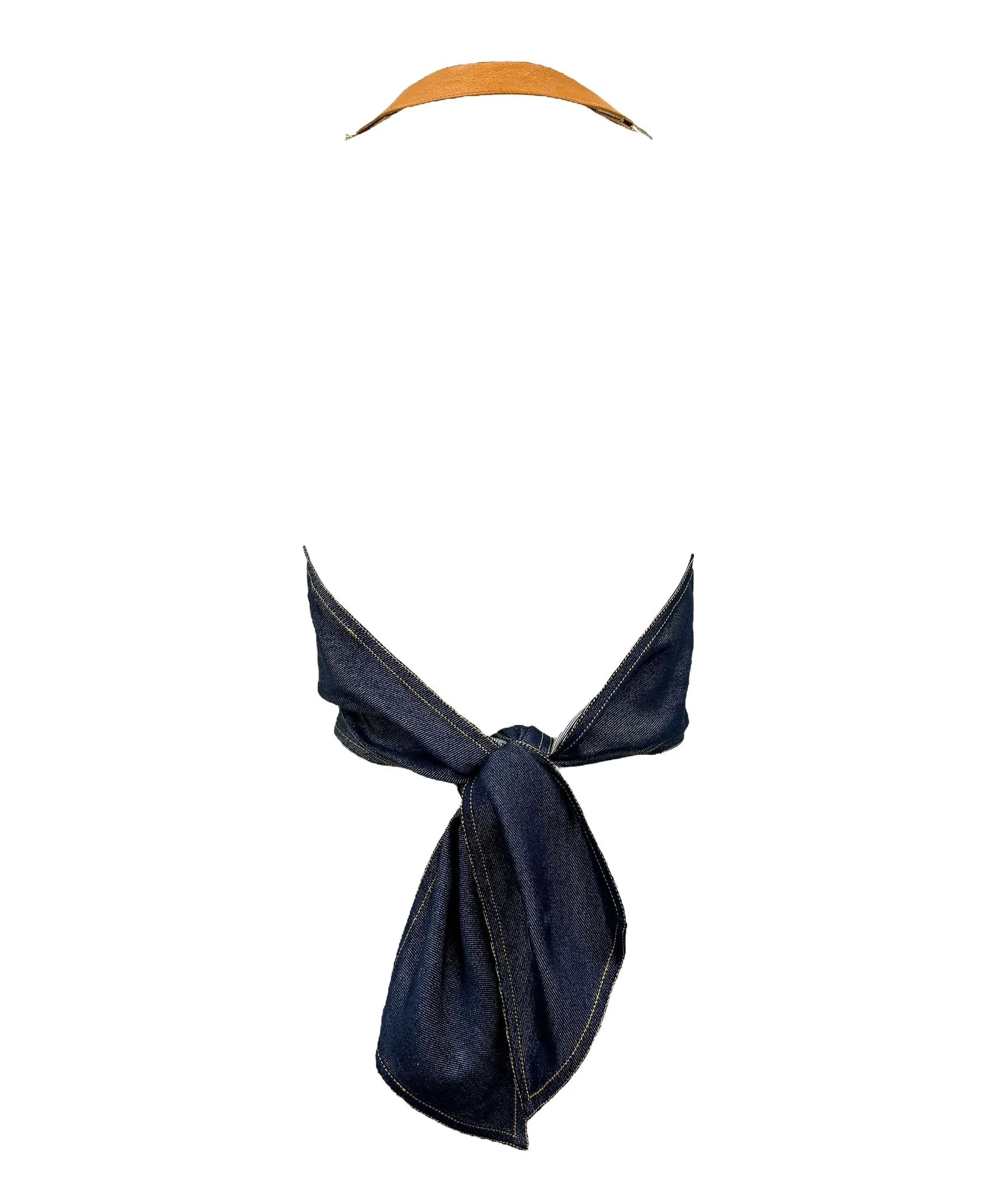 Dior Denim Logo Hardware Top - Image 2