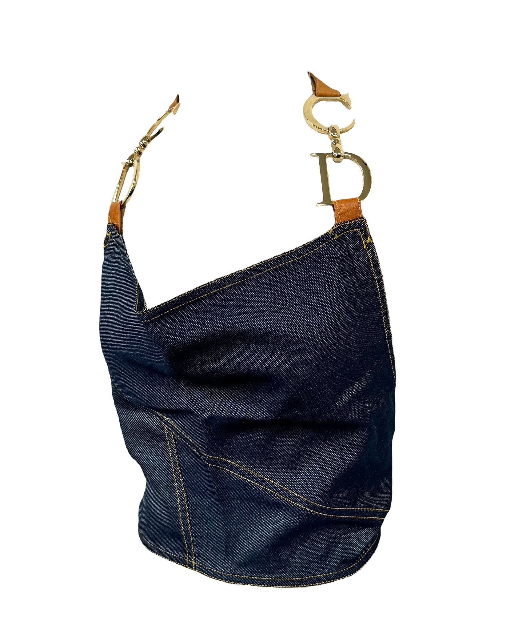 Dior Denim Logo Hardware Top - Image 3