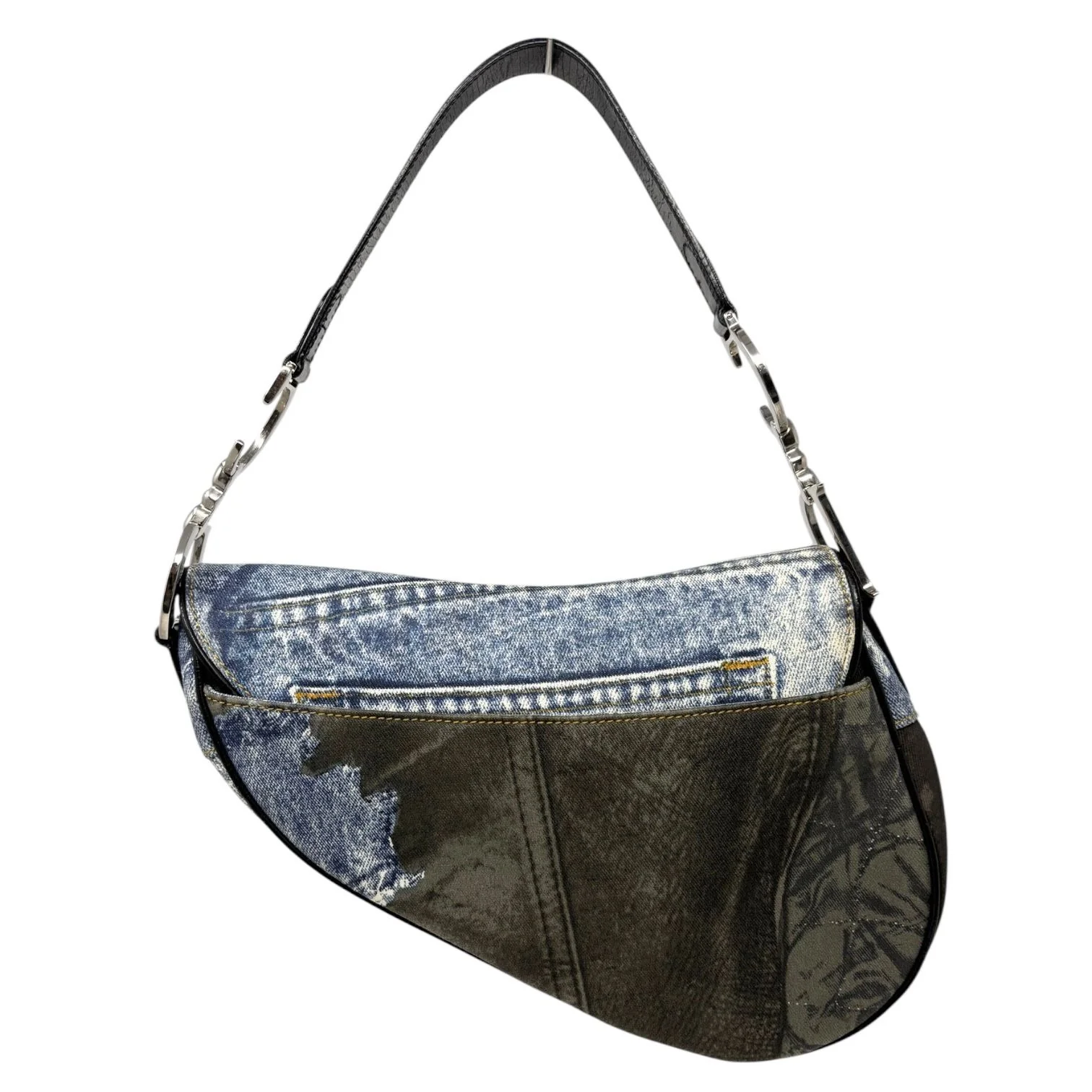 Dior Denim “Miss Diorella” Saddle Bag - Image 2