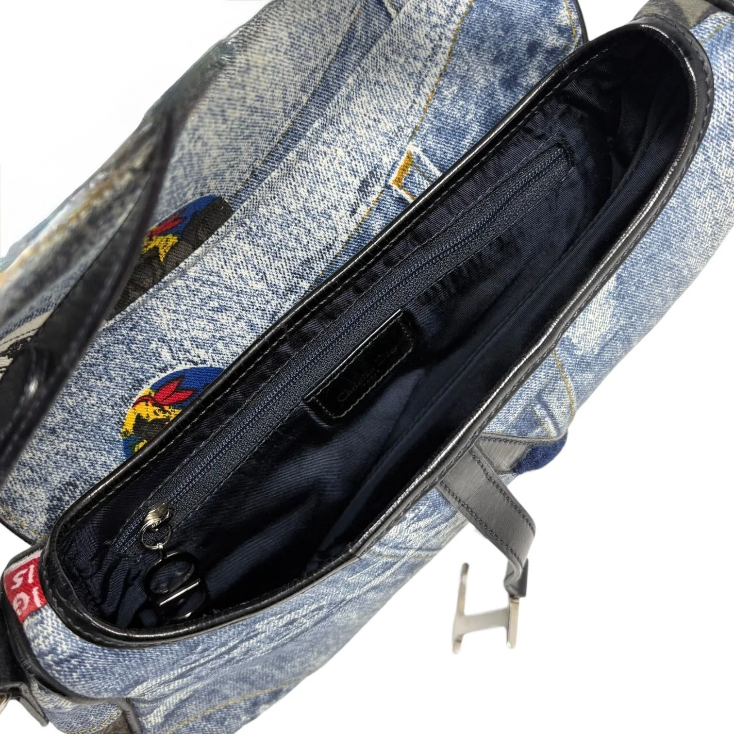 Dior Denim “Miss Diorella” Saddle Bag - Image 3