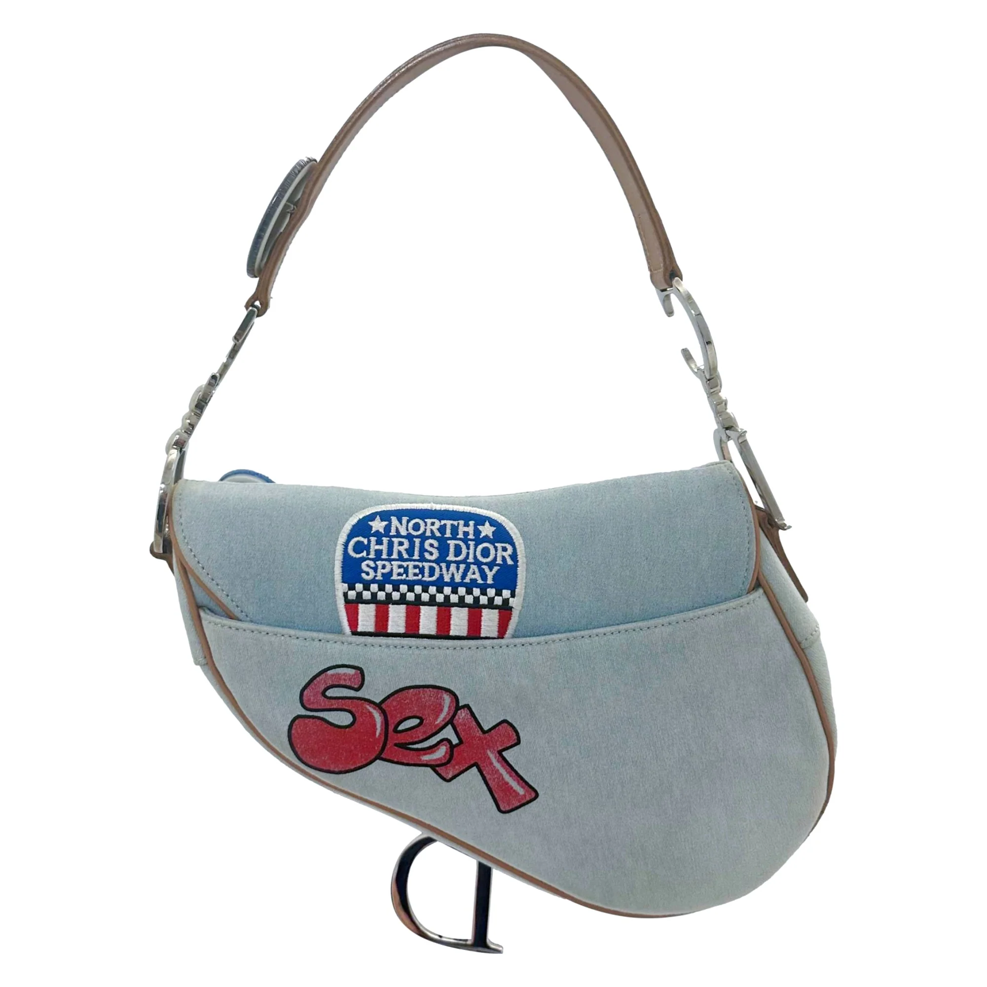 Dior Denim ‘Miss Diorella’ Saddle Bag - Image 2