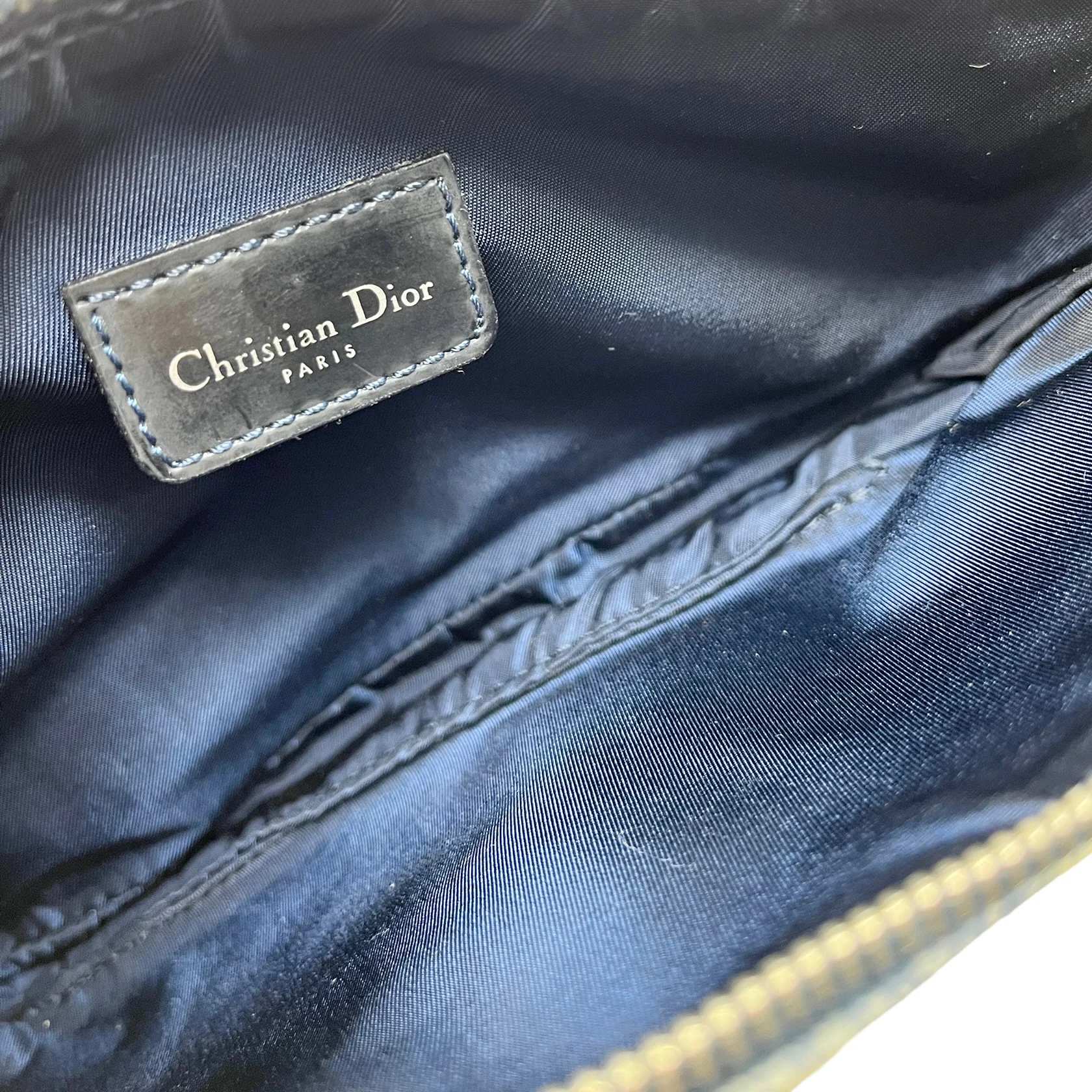Dior Denim Speedway Mini Saddle Bag - Image 3