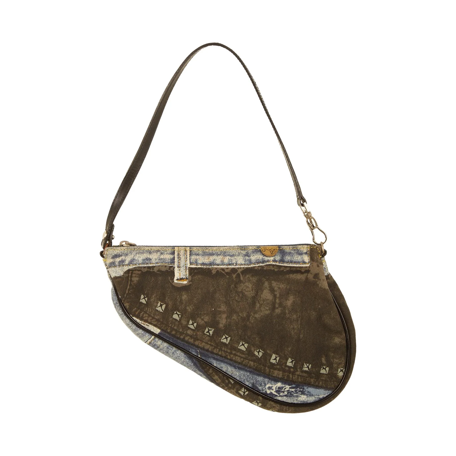 Dior Denim Speedway Mini Saddle Bag - Image 2