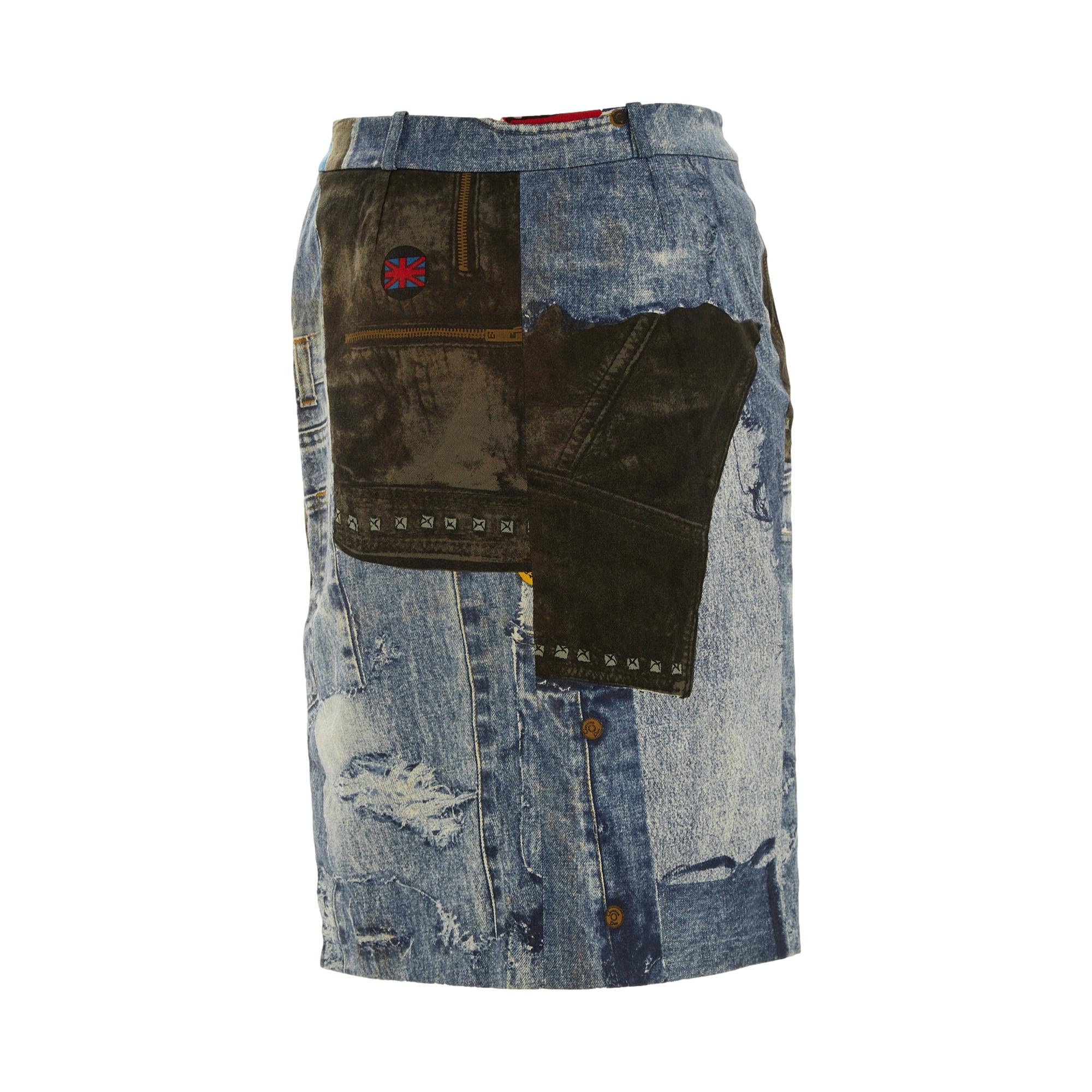Dior Denim Speedway Skirt - Image 2