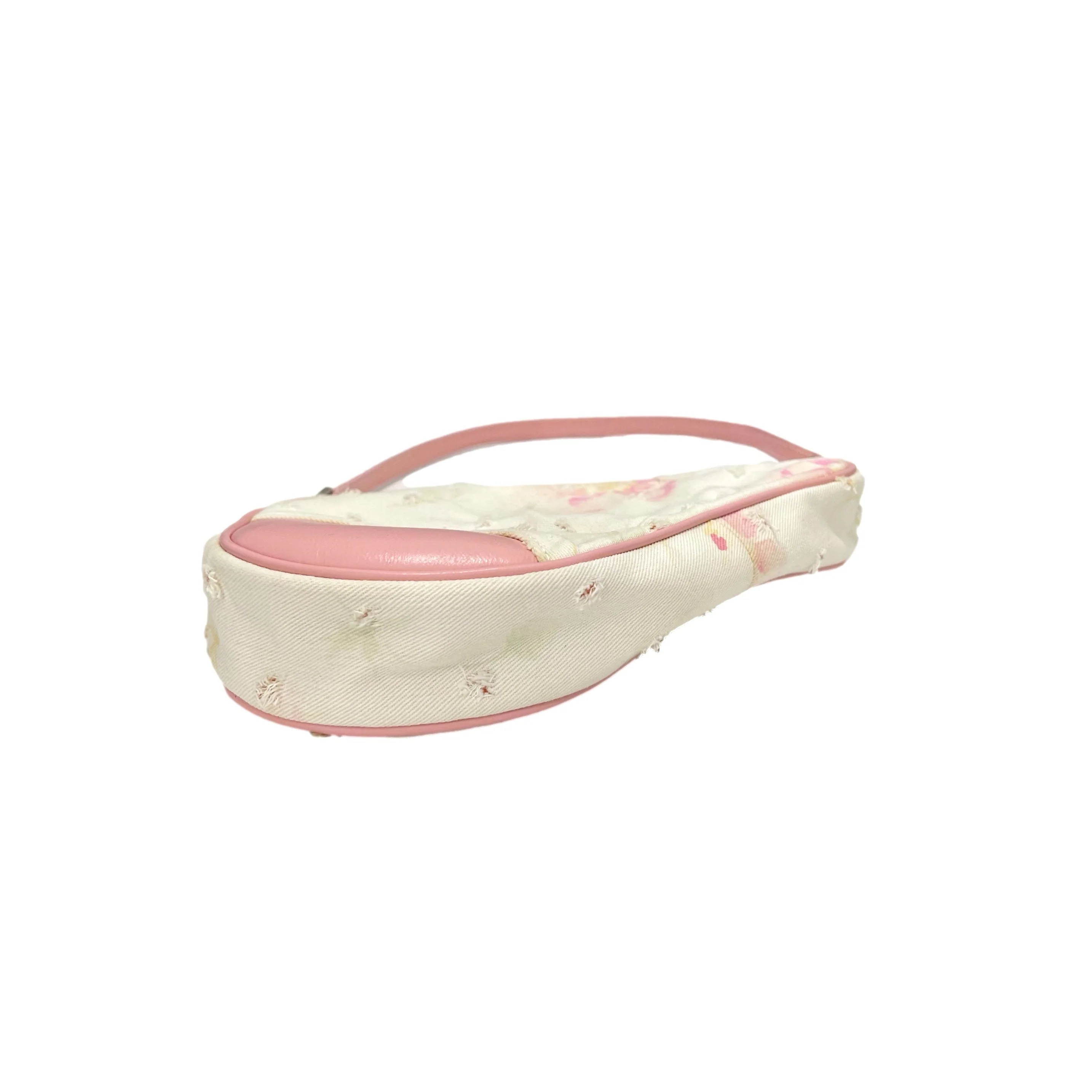Dior Pink Floral Mini Saddle - Image 2