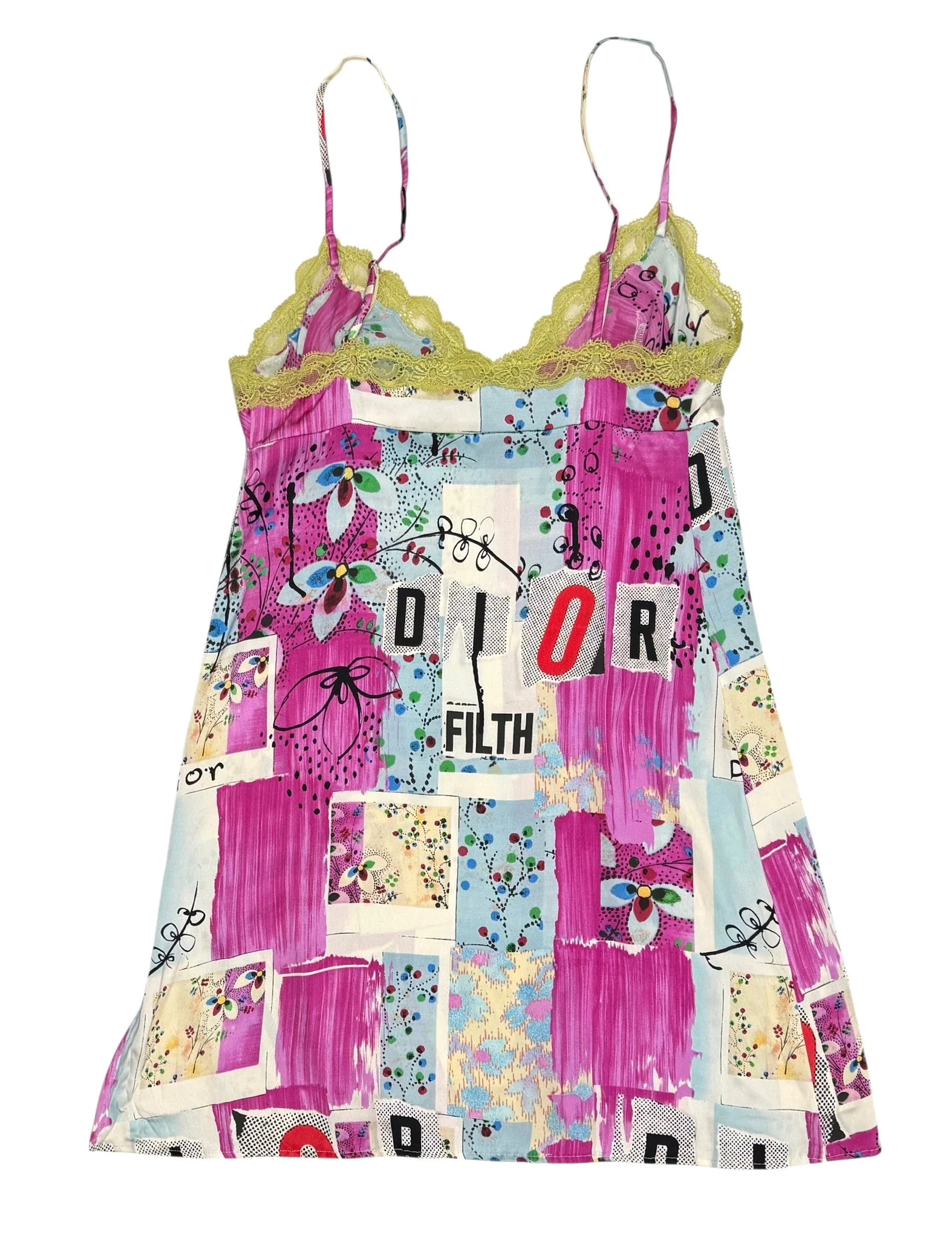 Dior Filth Logo Slip Dress - Image 2