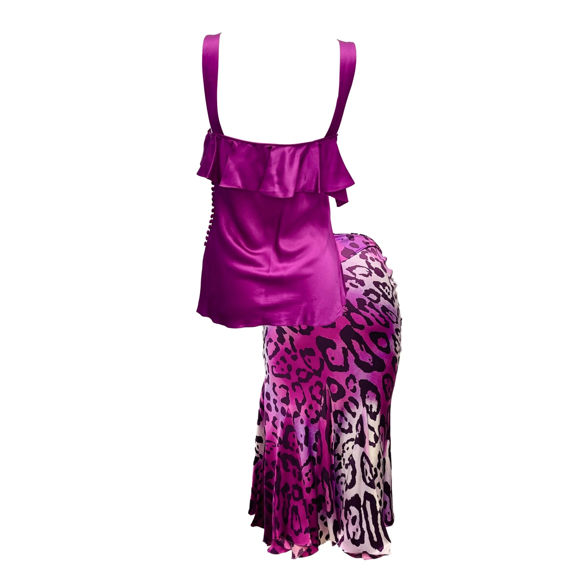 Dior Fuchsia Animal Print Gambler Skirt Set - Image 2