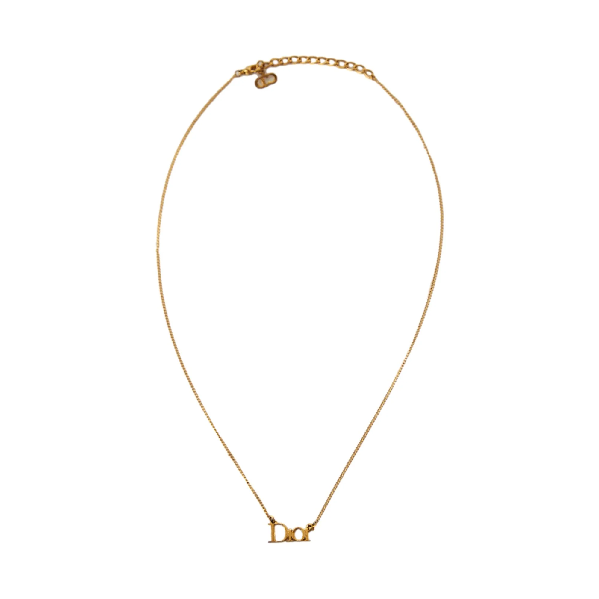 Dior Gold Logo Necklace