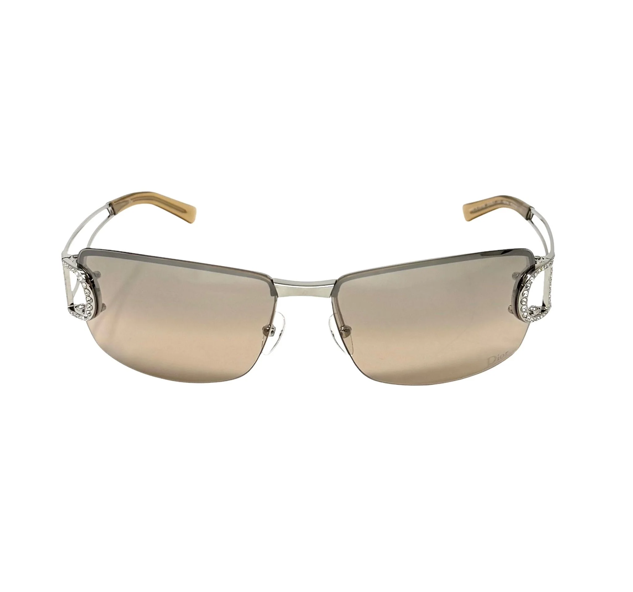 Dior Gold Rhinestone Sunglasses - Image 3
