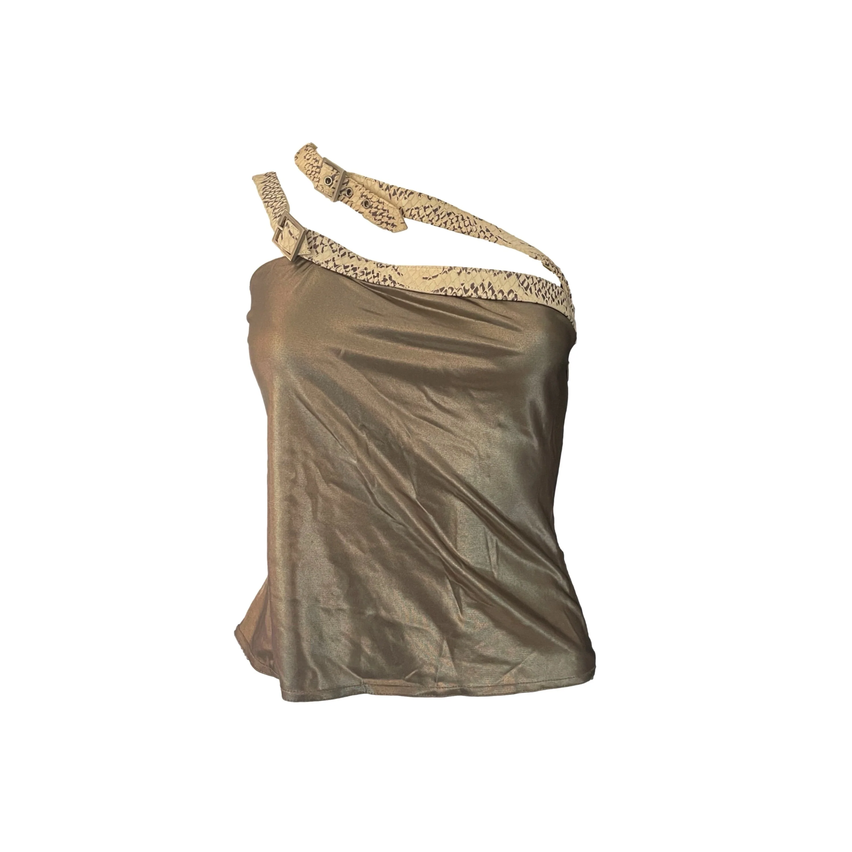 Dior Gold Snake Trim Top