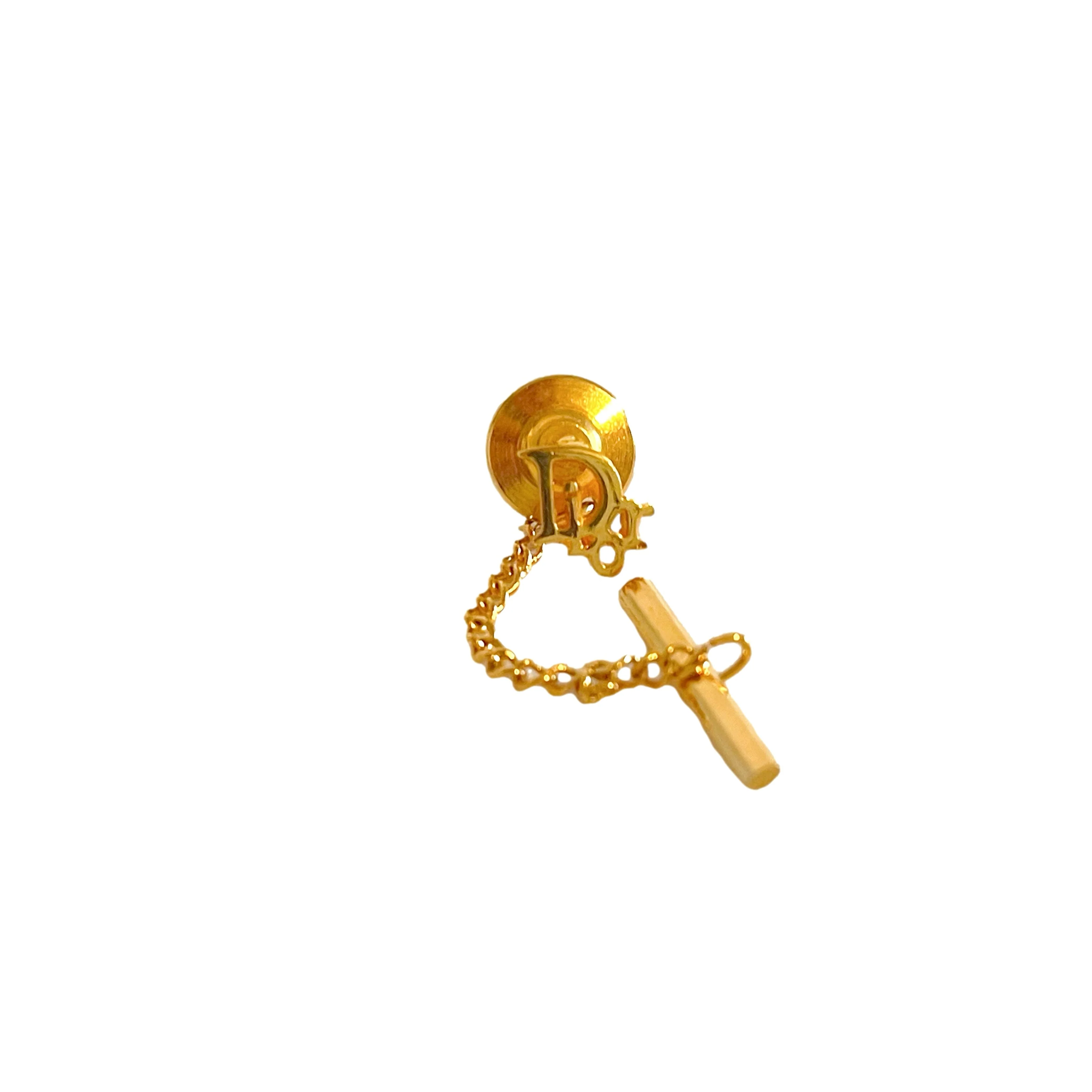Dior Gold Tie Bar Pin