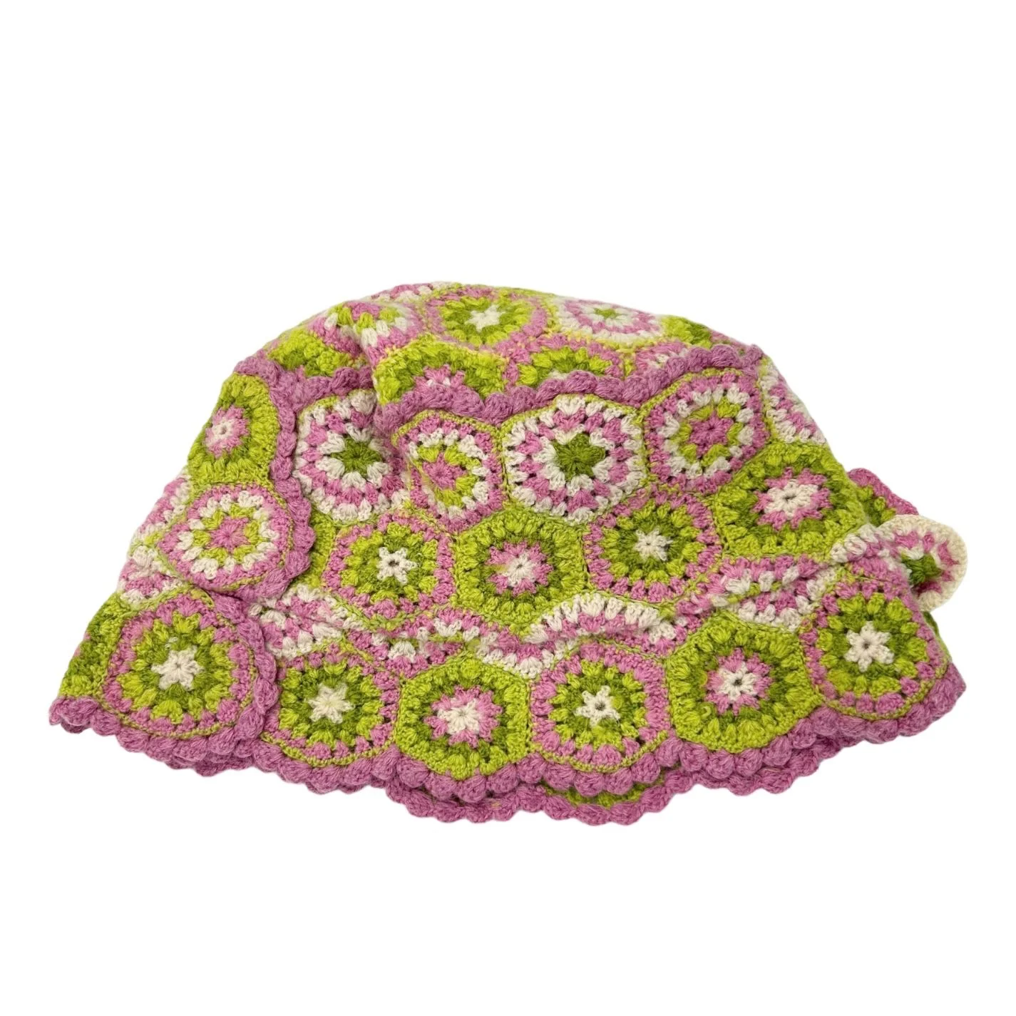 Dior Green Crochet Bucket Hat - Image 2